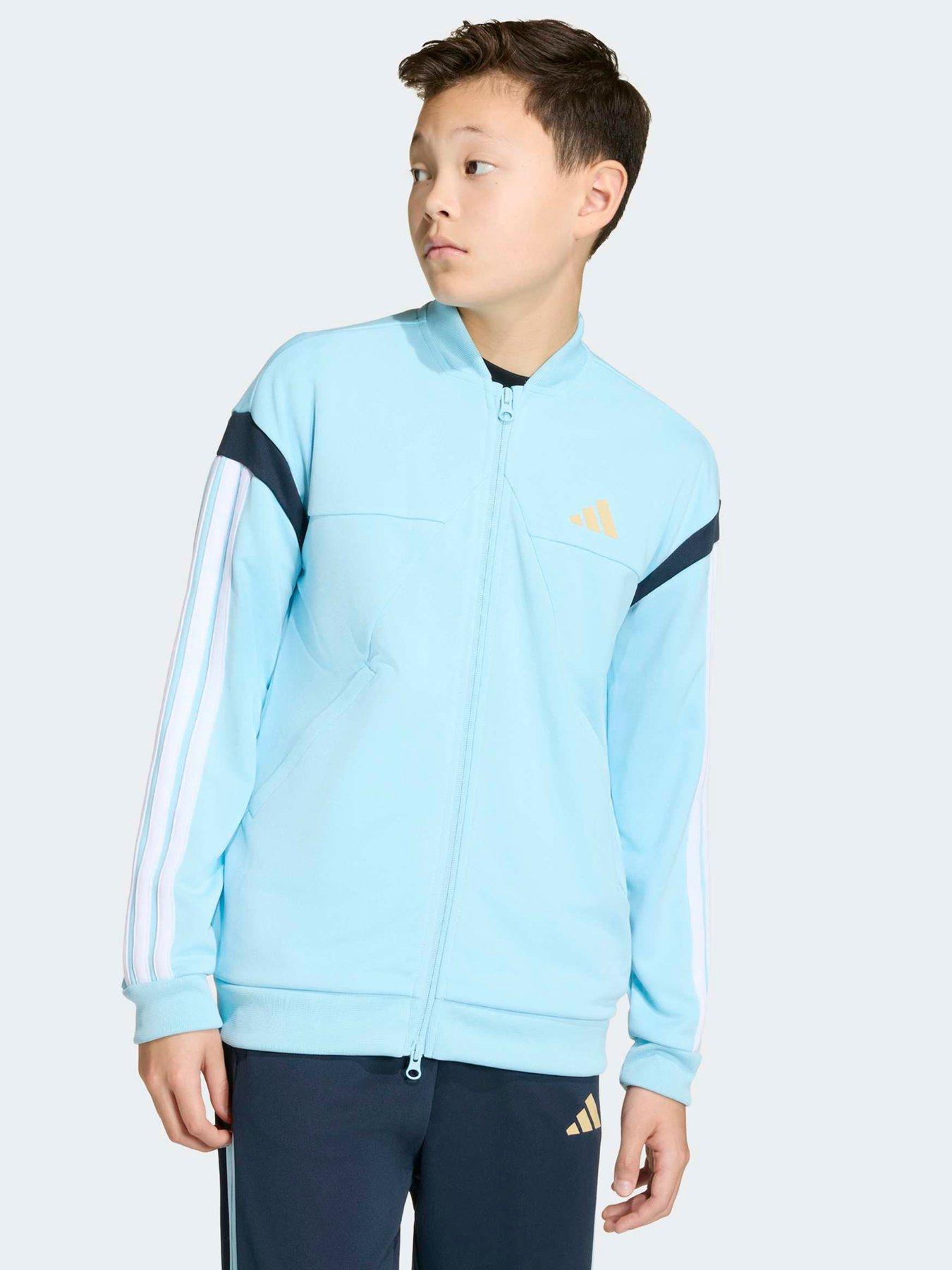 Image 4 of 7 of adidas Sportswear Junior Unisex House Of Tiro Tracktop - Blue