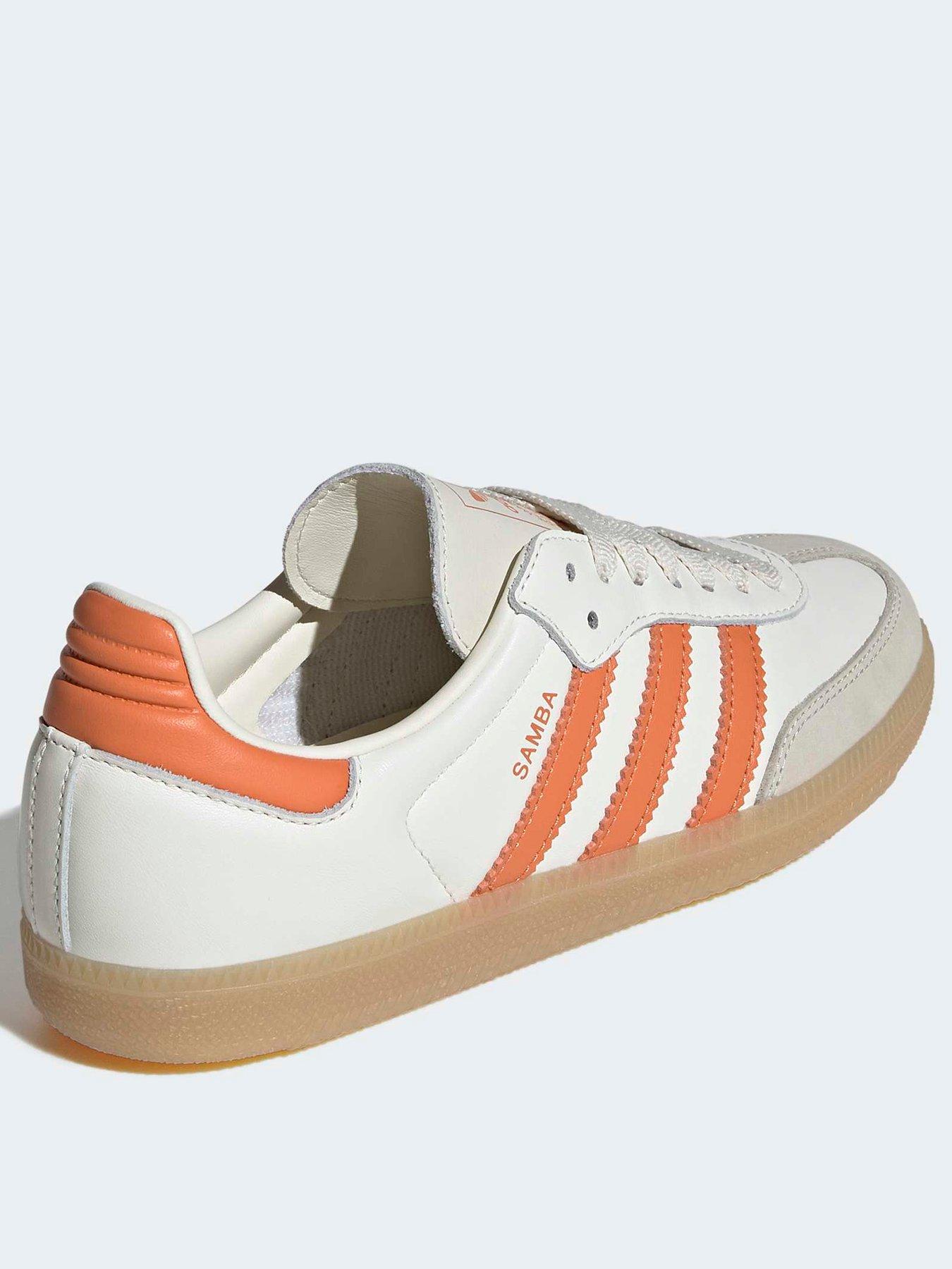 Image 4 of 7 of adidas Women's OG&nbsp;Samba Trainers - White/Orange