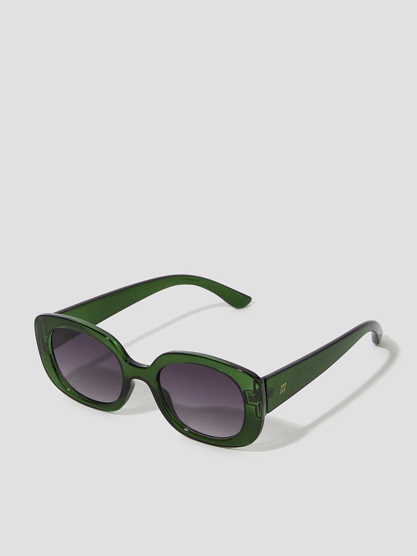 Image 1 of 2 of Monsoon Oval Sunglasses - Green