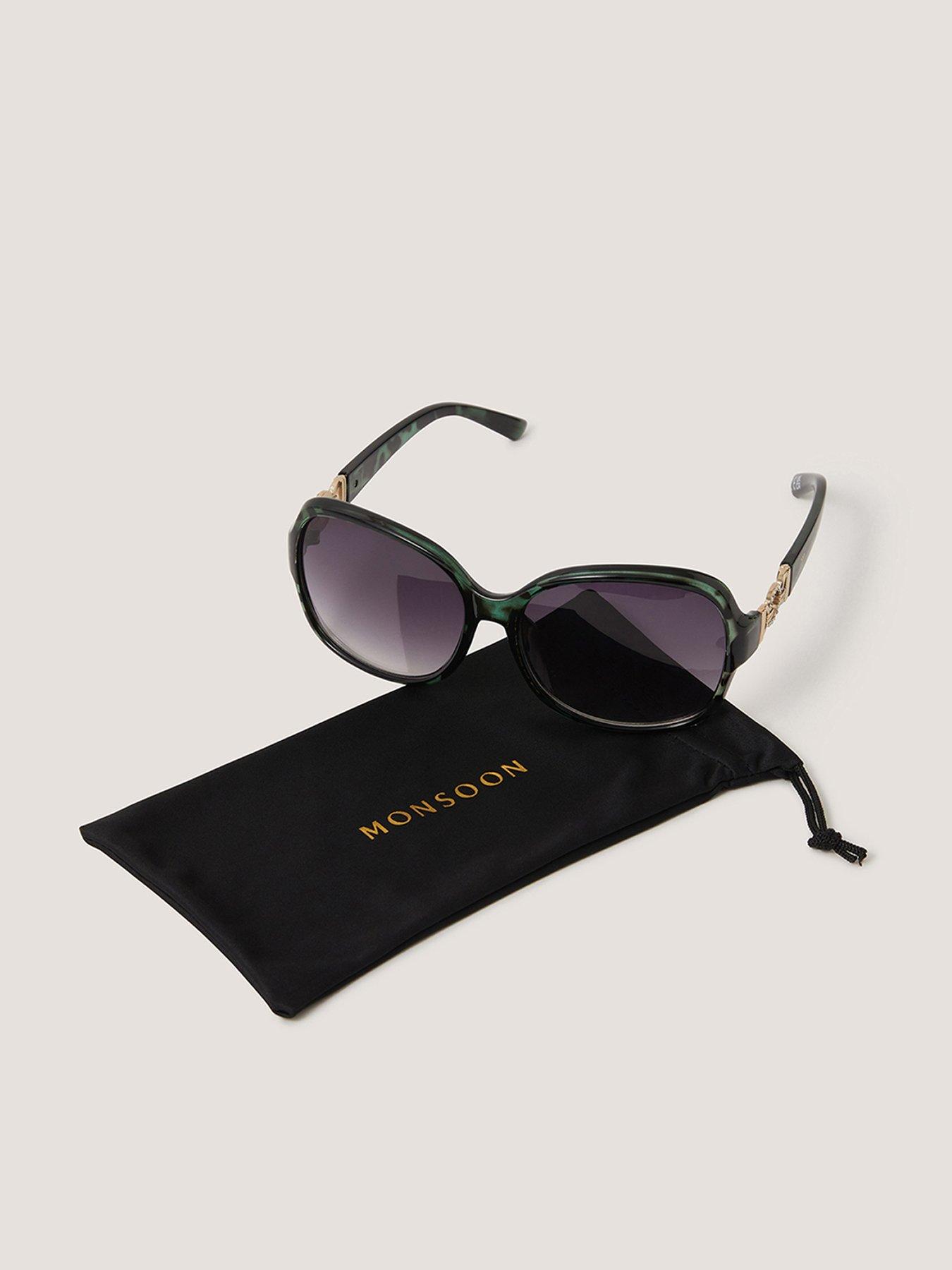 Image 1 of 3 of Monsoon Wrap Sunglasses - Green