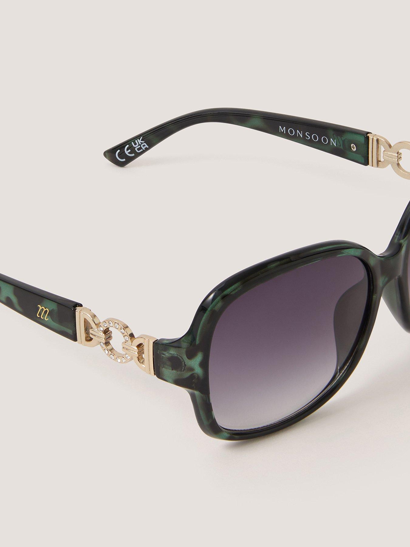 Image 3 of 3 of Monsoon Wrap Sunglasses - Green