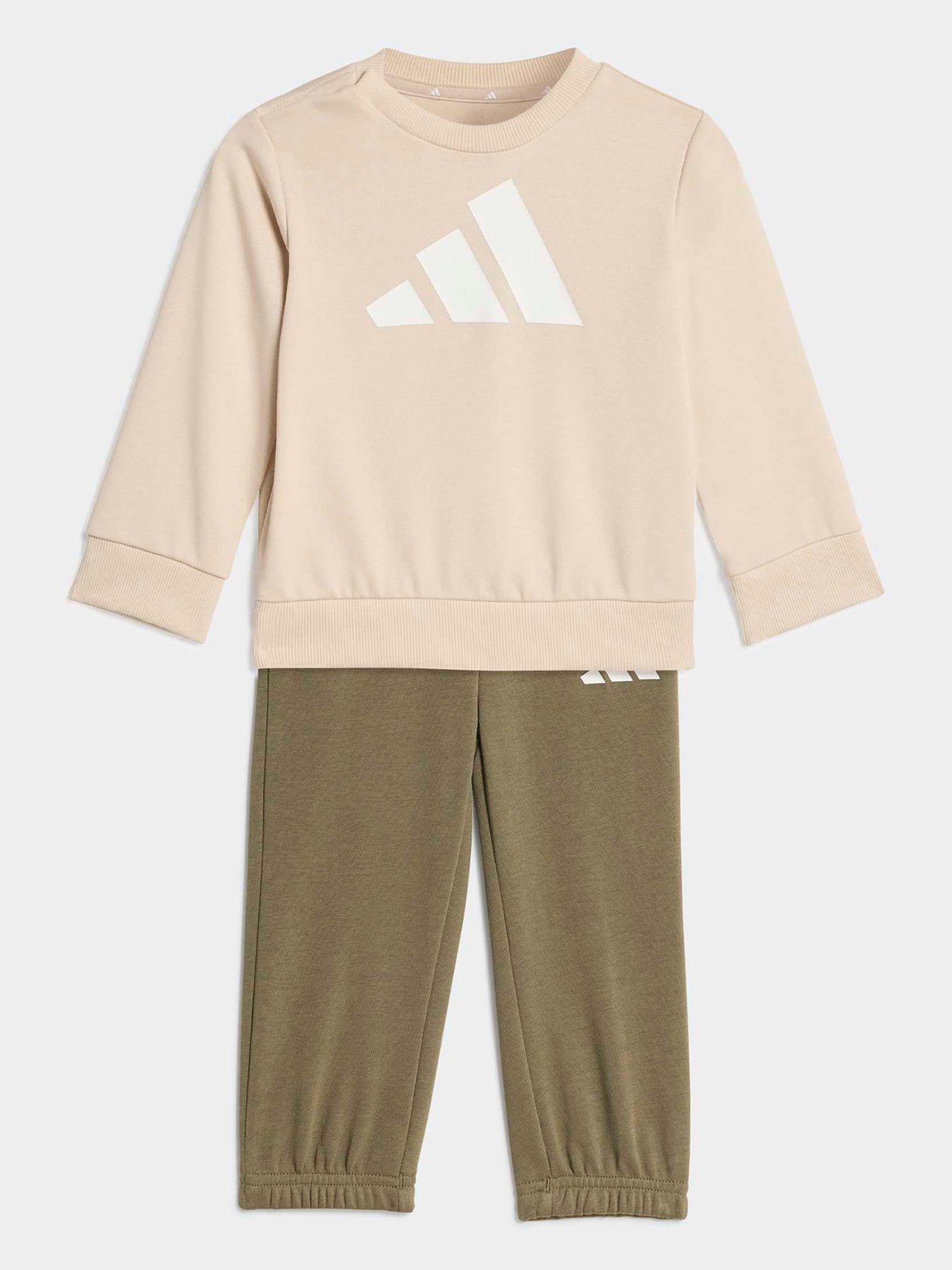 Adidas Sportswear Infant Unisex Essentials Jogger Set - Beige