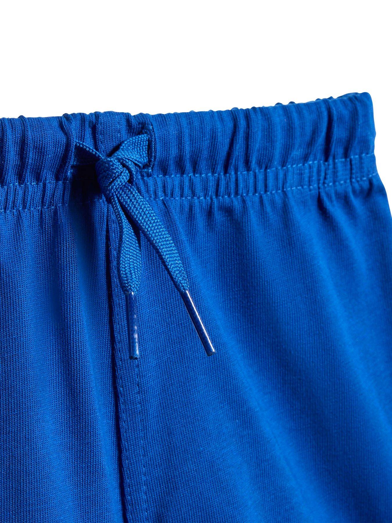 Image 4 of 6 of adidas Originals Infant Unisex Trefoil Short T-Shirt Set - Blue