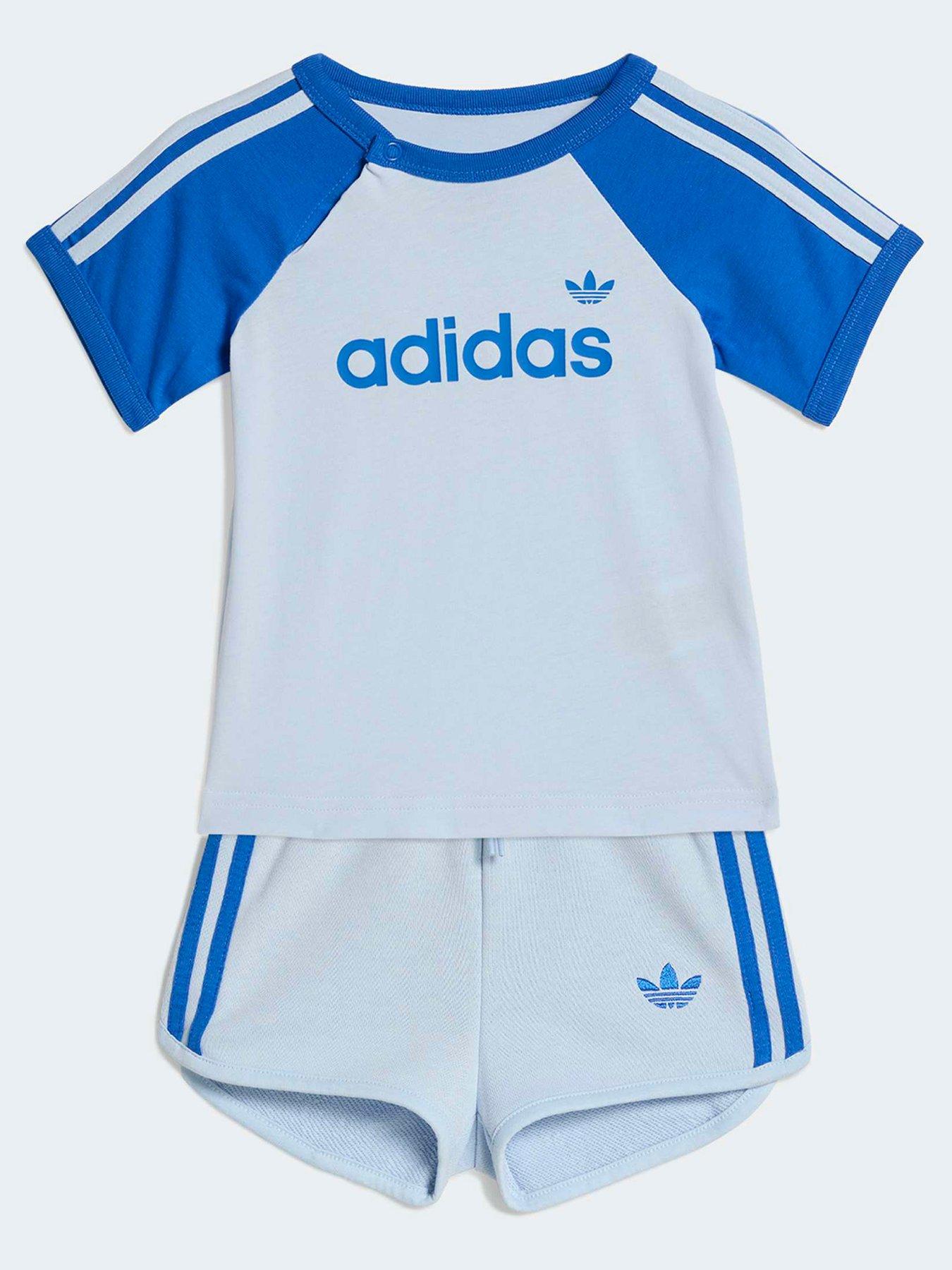 adidas Originals Infant T-Shirt  &  Shorts Set - Blue