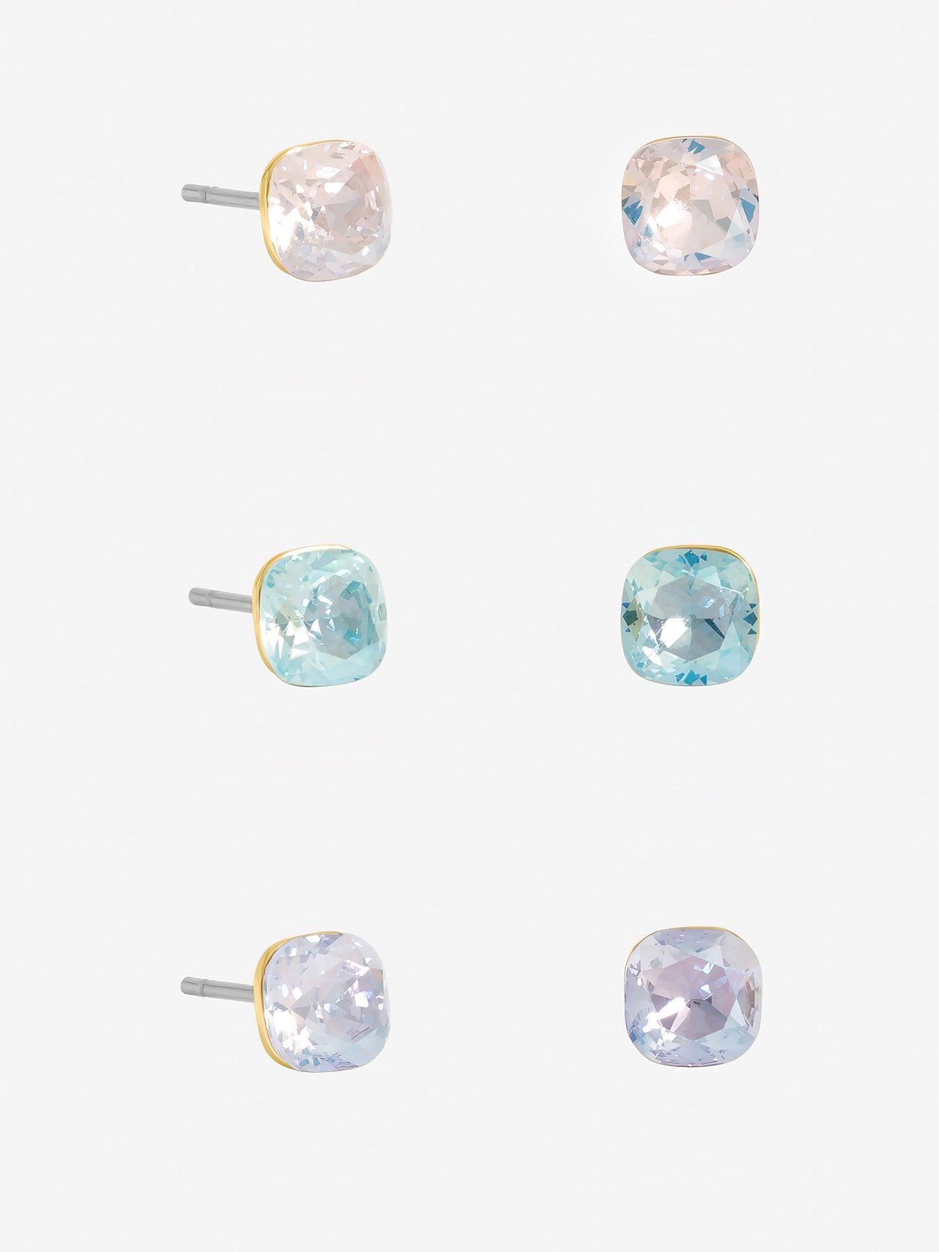 Jon Richard Pastel Earrings - Multipack