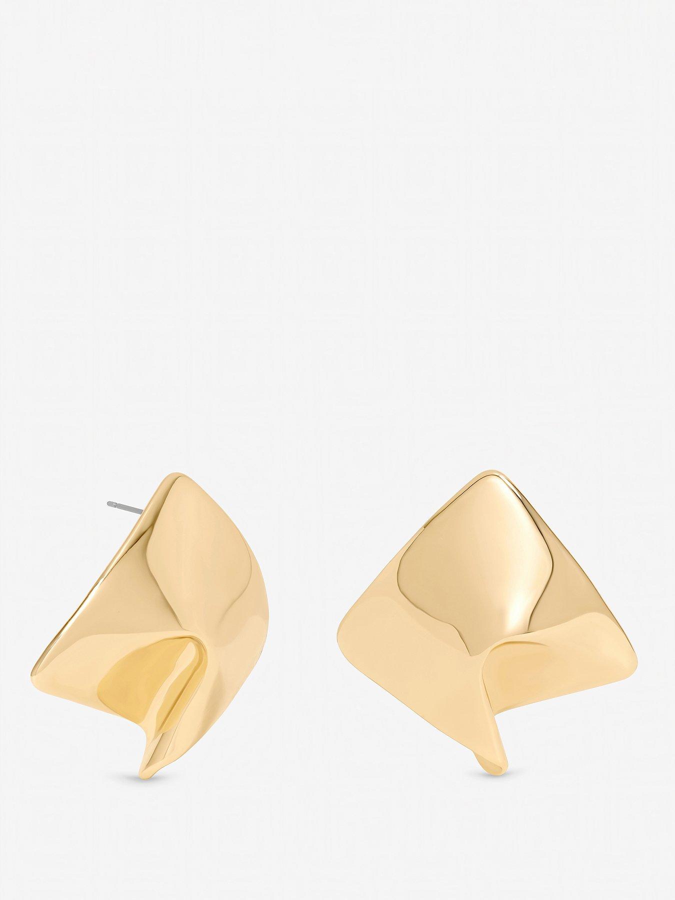 Mood Mood Gold Plated Liquid Earrings