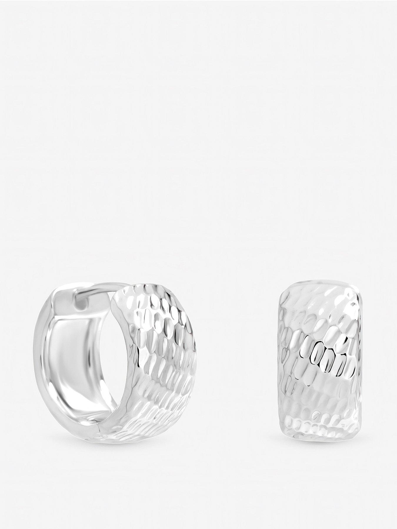 Inicio Textured Chubby Hoop Earrings