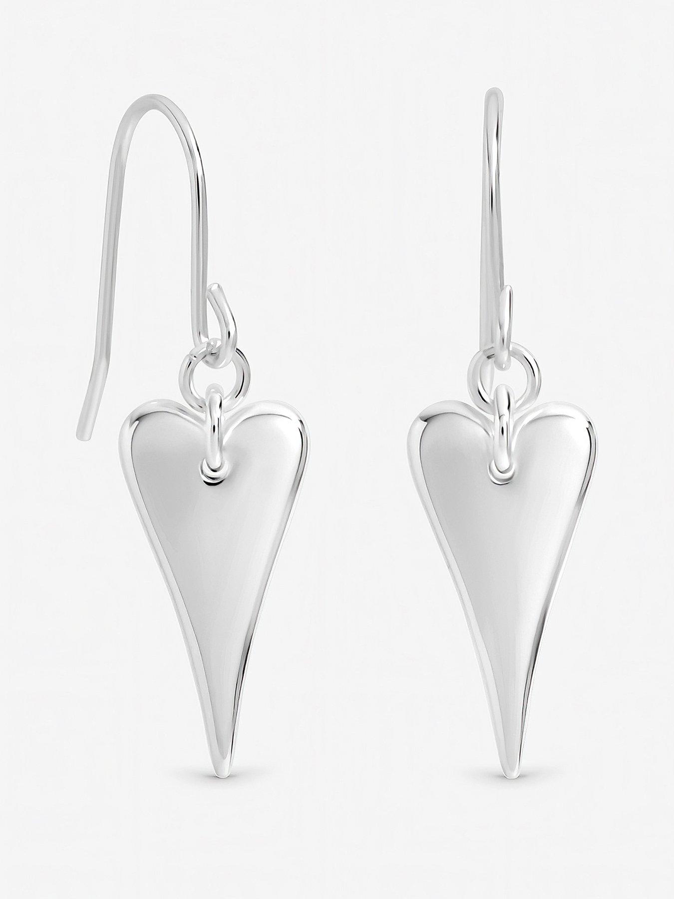 Image 1 of 1 of Inicio Heart Fishhook Earrings
