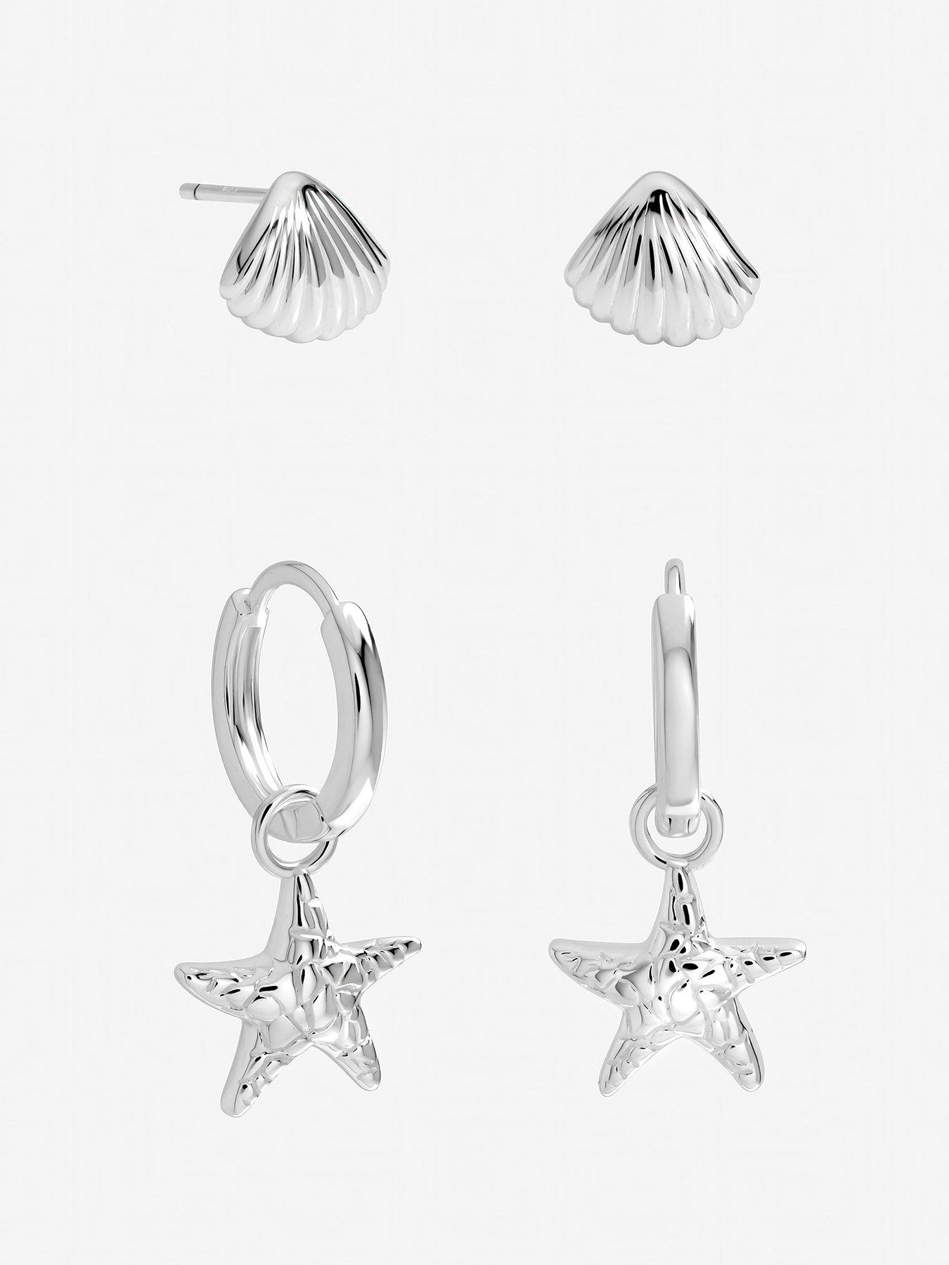 Inicio Inicio Starfish Earrings - Pack of 2