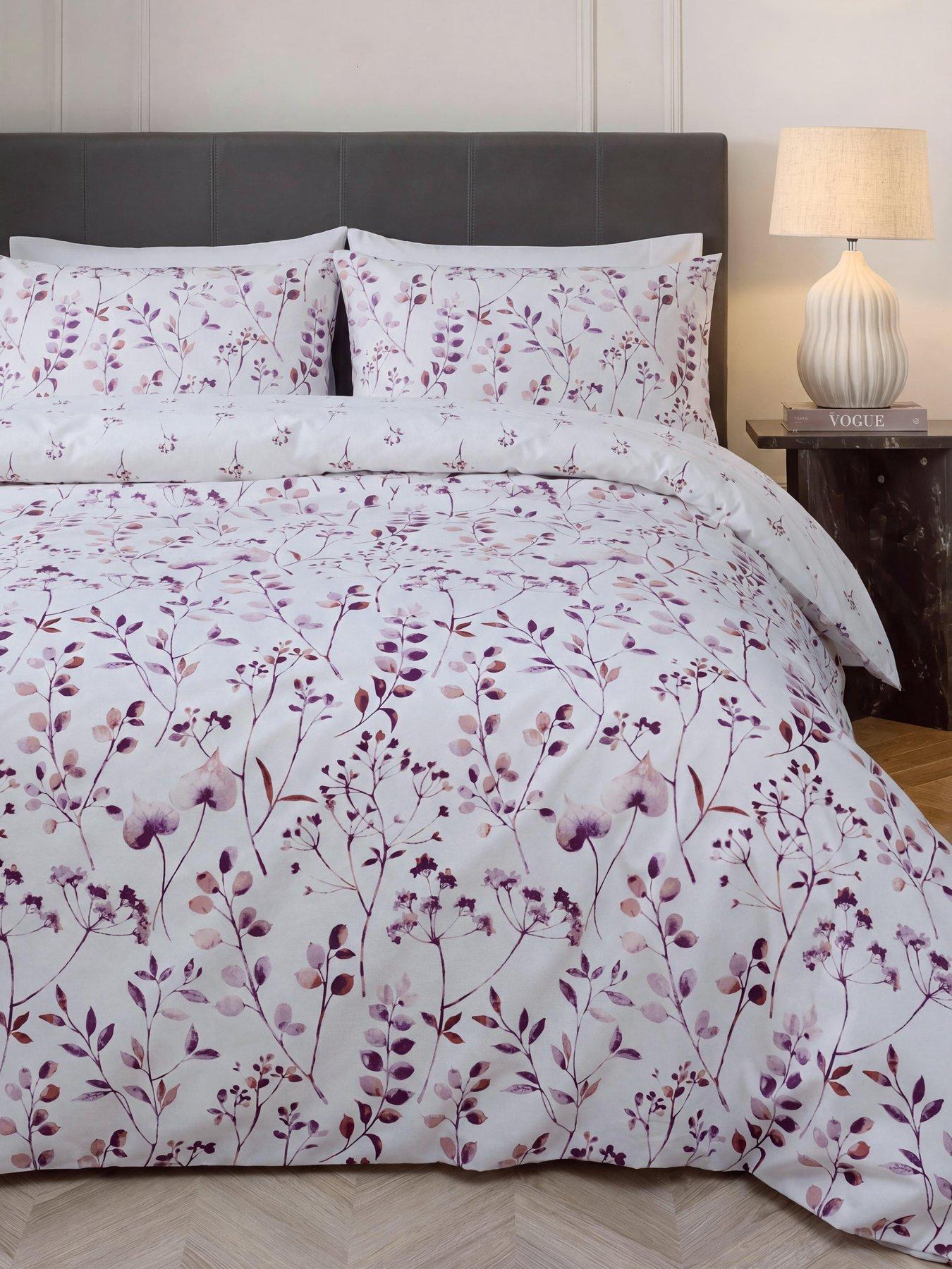 The Very Collection Watercolour Leaves Duvet Set