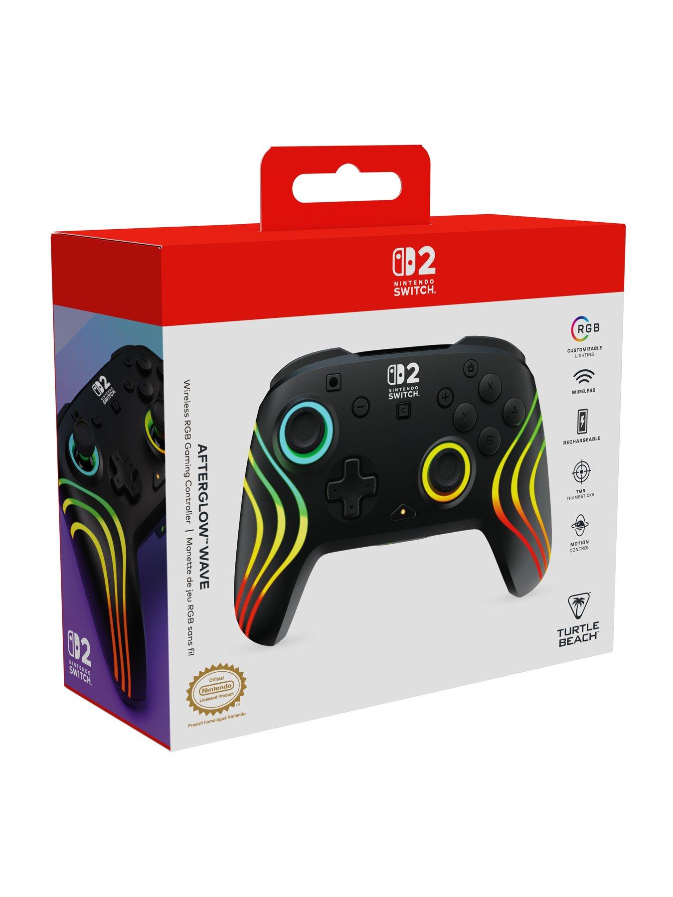 Image 2 of 8 of Turtle Beach Afterglow Wave Wireless Controller - Black for Switch 2