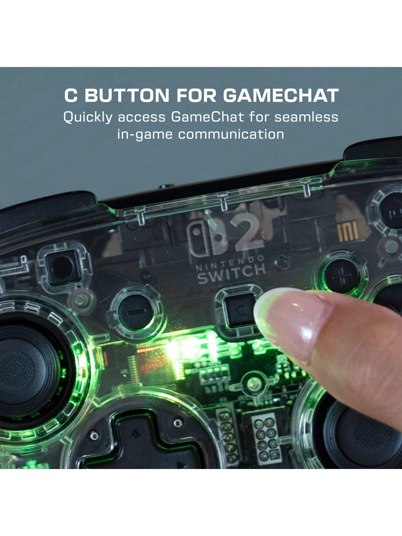 Image 2 of 7 of Turtle Beach Afterglow Wireless Controller - Clear for Switch 2