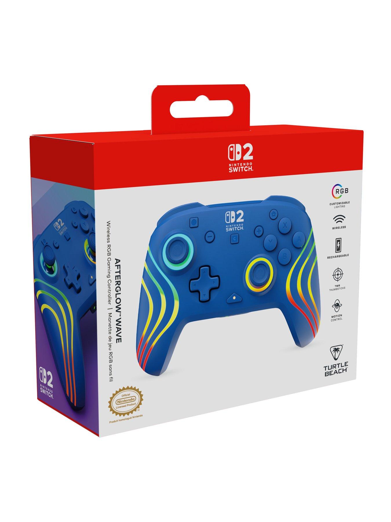 Image 2 of 8 of Turtle Beach Afterglow Wave Wireless Controller - Blue for Switch 2