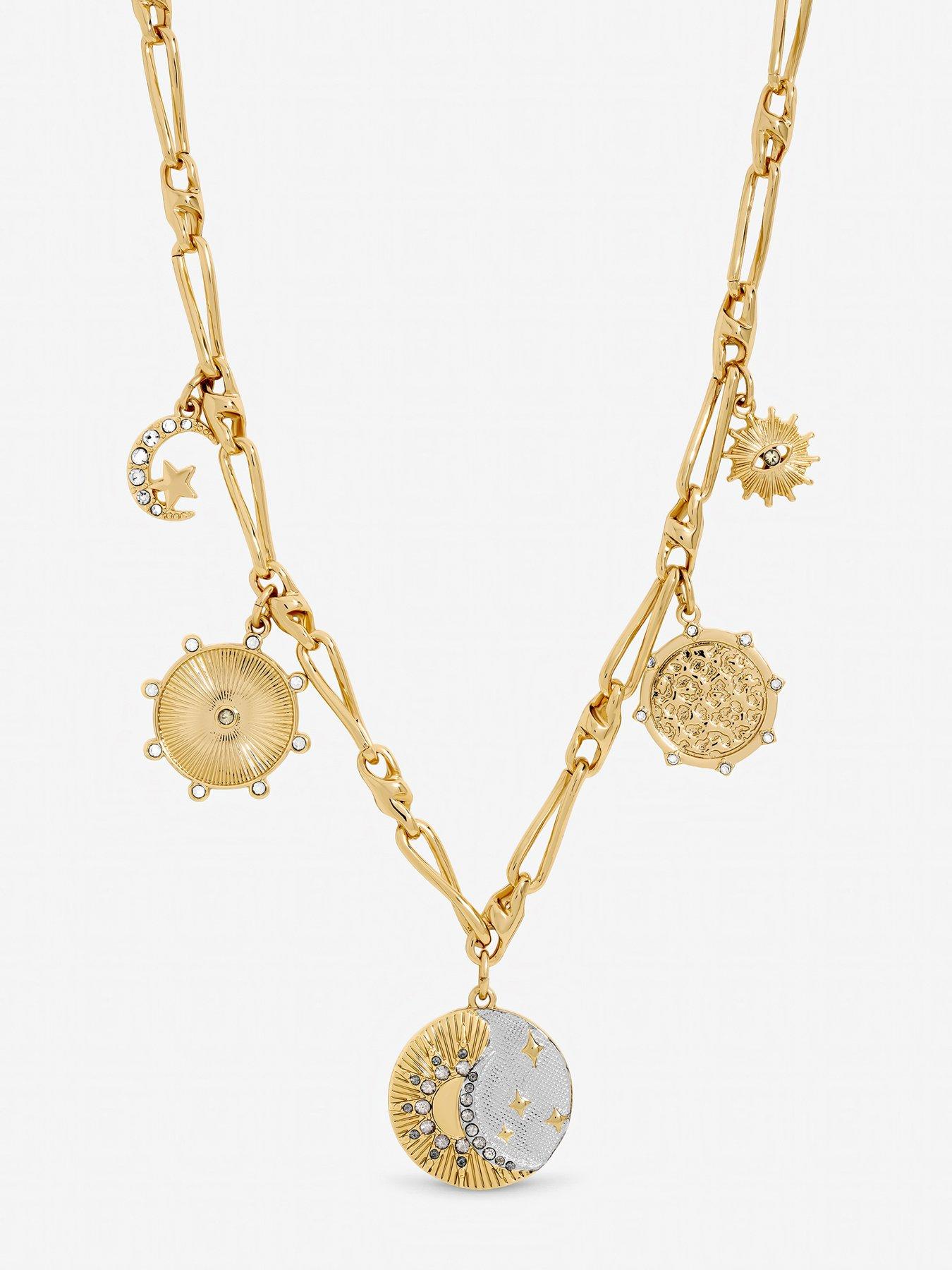 Image 2 of 3 of Mood Two Tone Celestial Charm Necklace