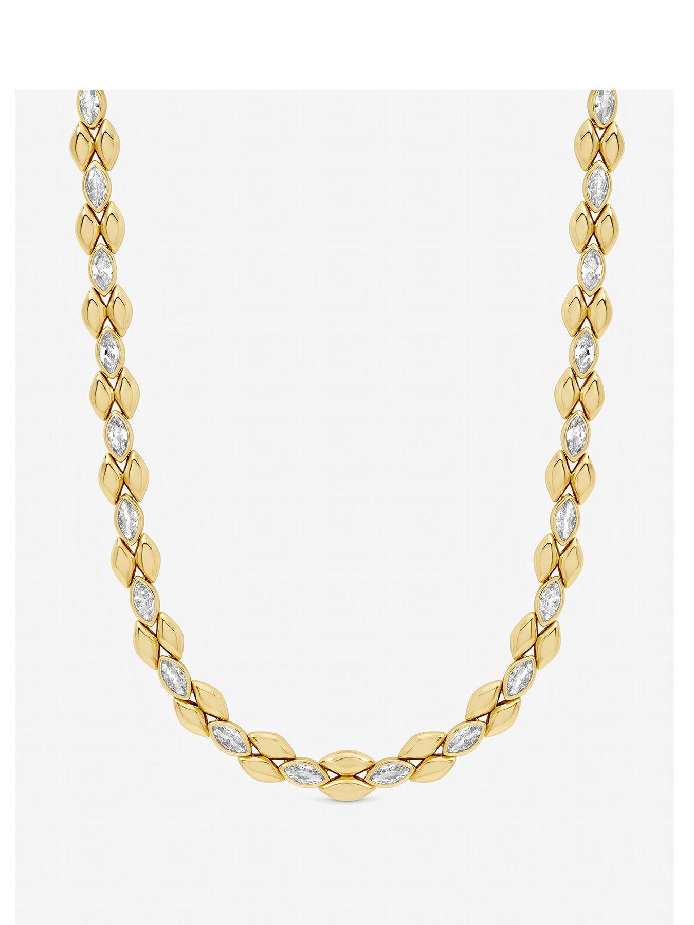 Jon Richard Gold Plated and Crystal Necklace