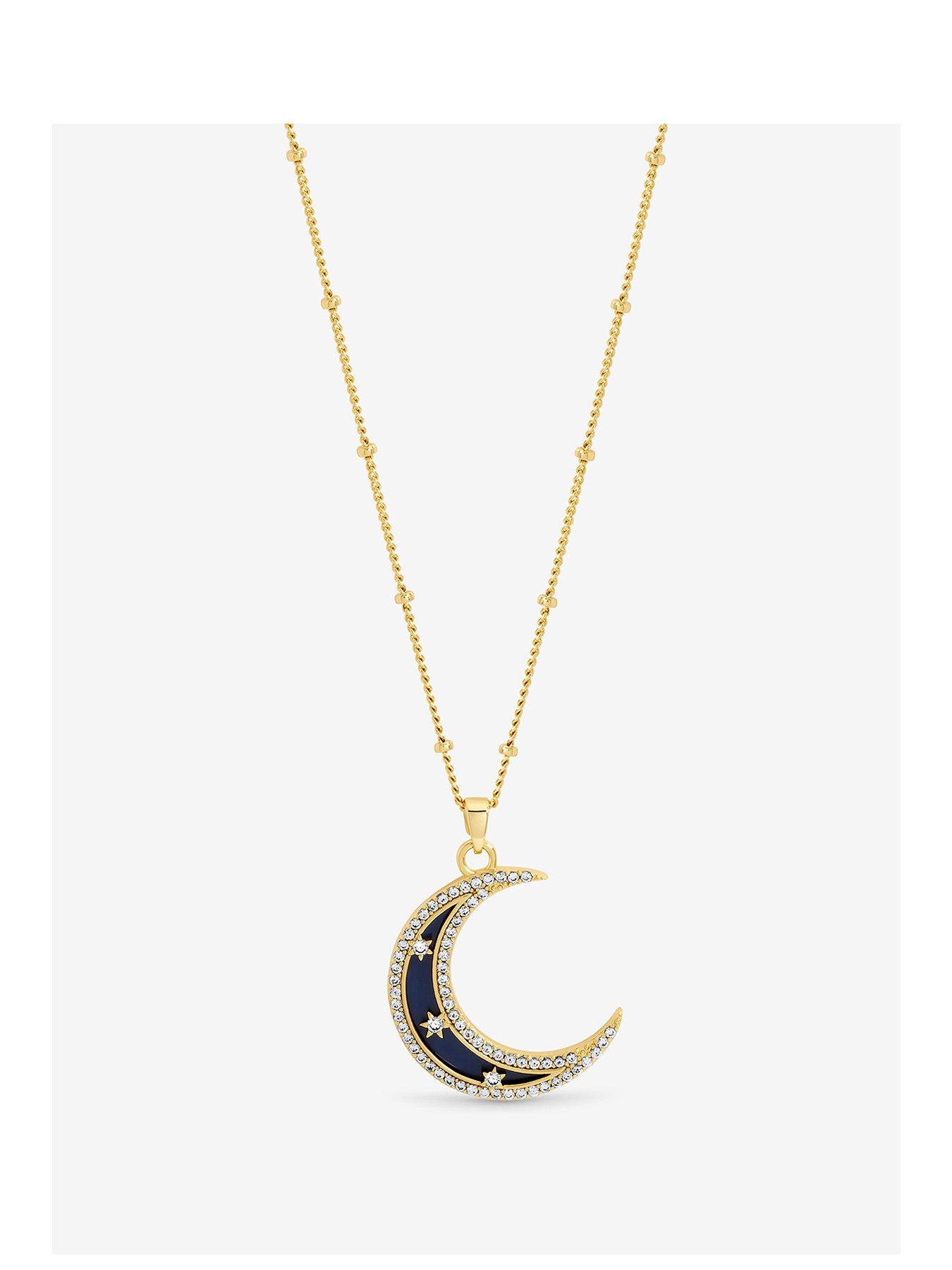 Inicio Gold Plated Lapis Celestial Necklace - Gift Pouch