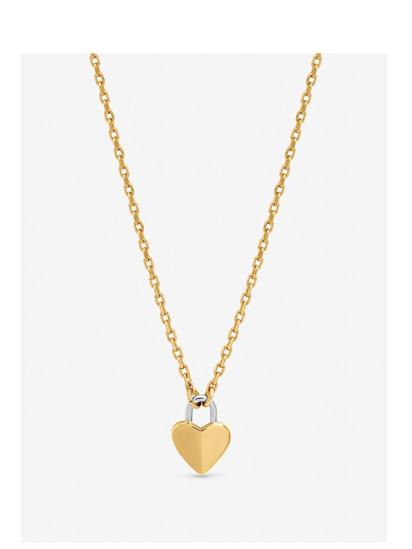 Inicio Inicio Two Tone Heart Pendant - Gift Pouch