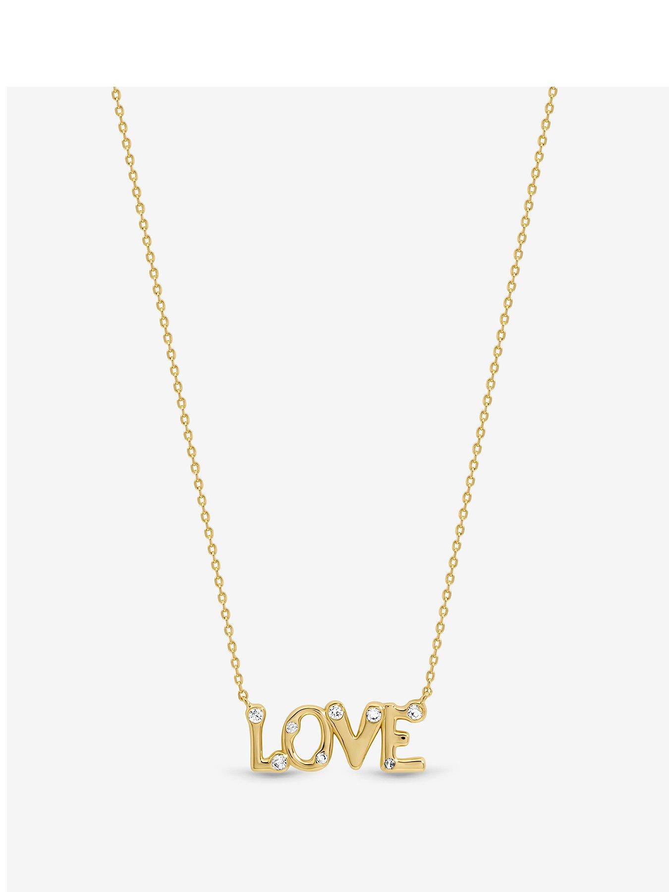 Inicio Gold Plated Love Pendant - Gift Pouch