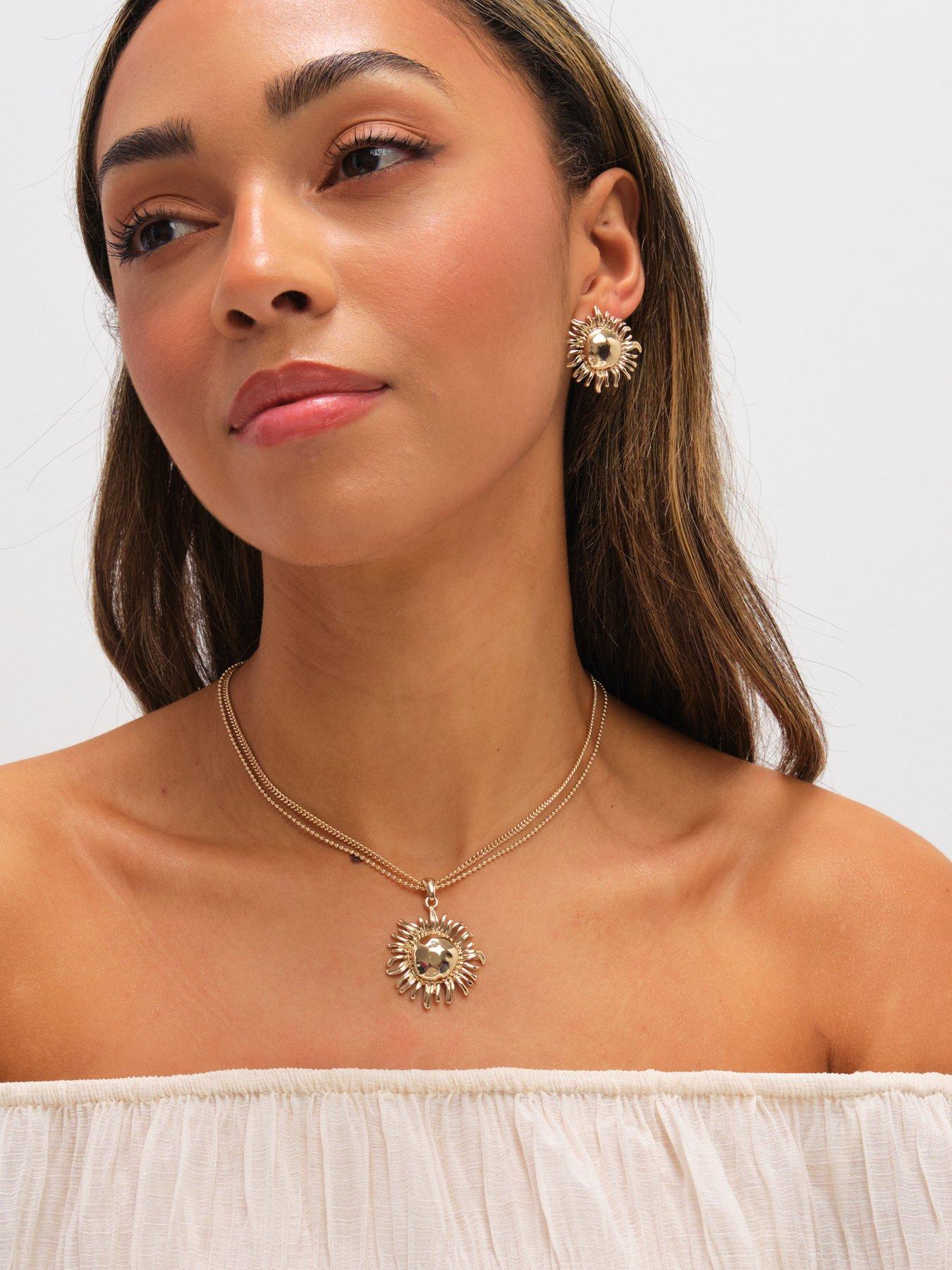 Image 3 of 3 of Mood Gold Plated Sun Pendant