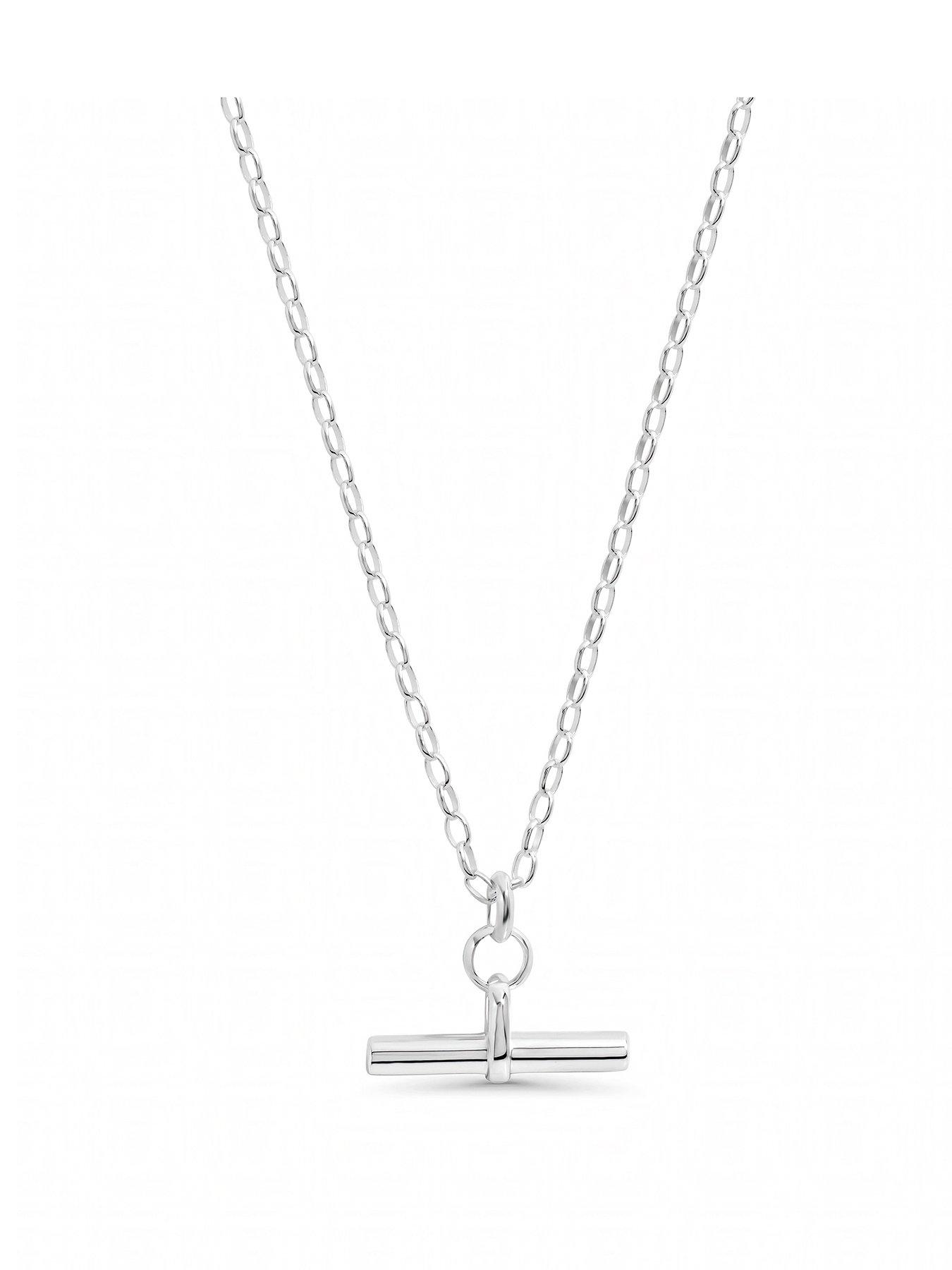 Inicio Polished T-Bar Pendant - Gift Pouch
