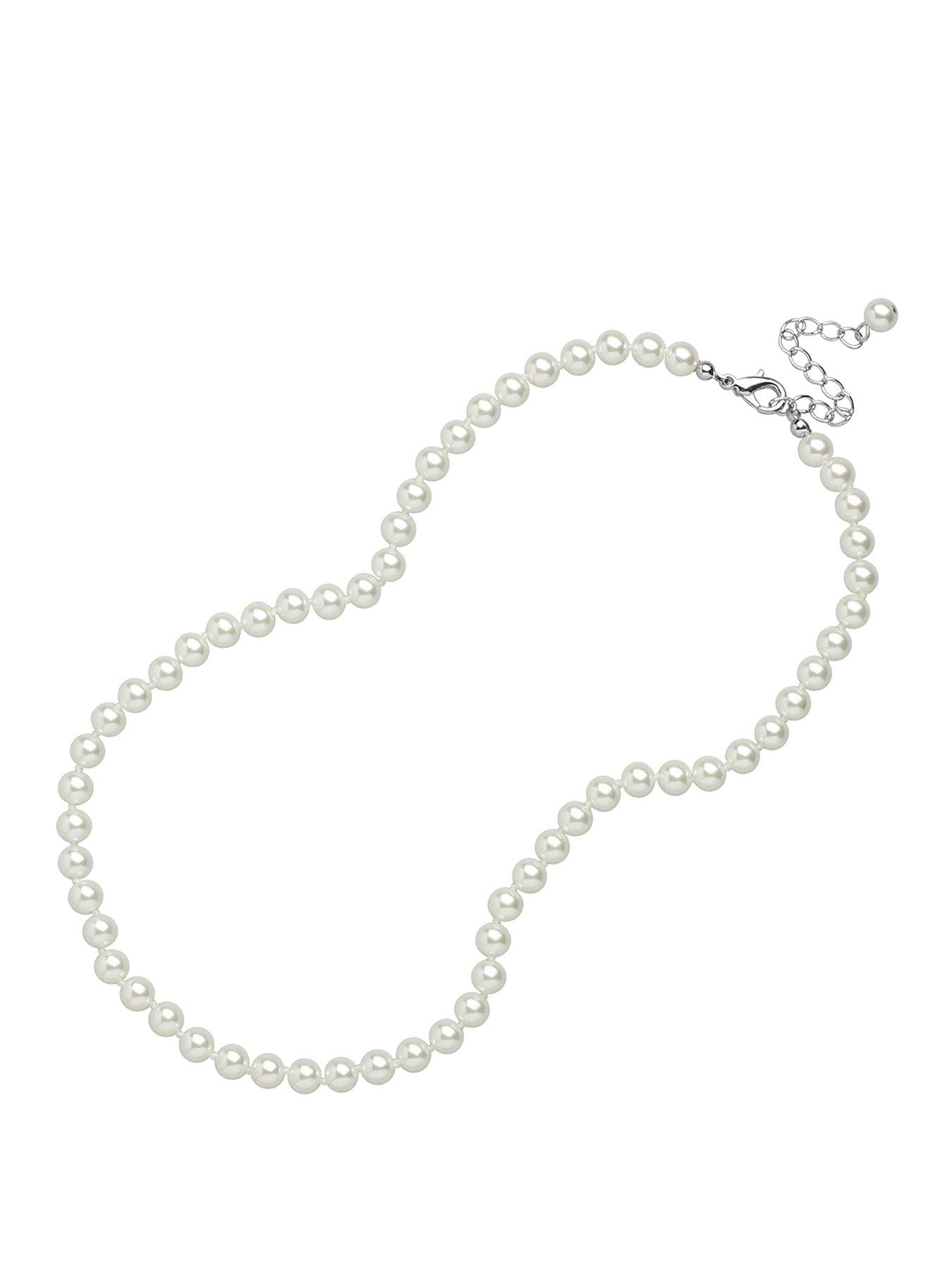 Jon Richard Jon Richard Pearl Necklace White