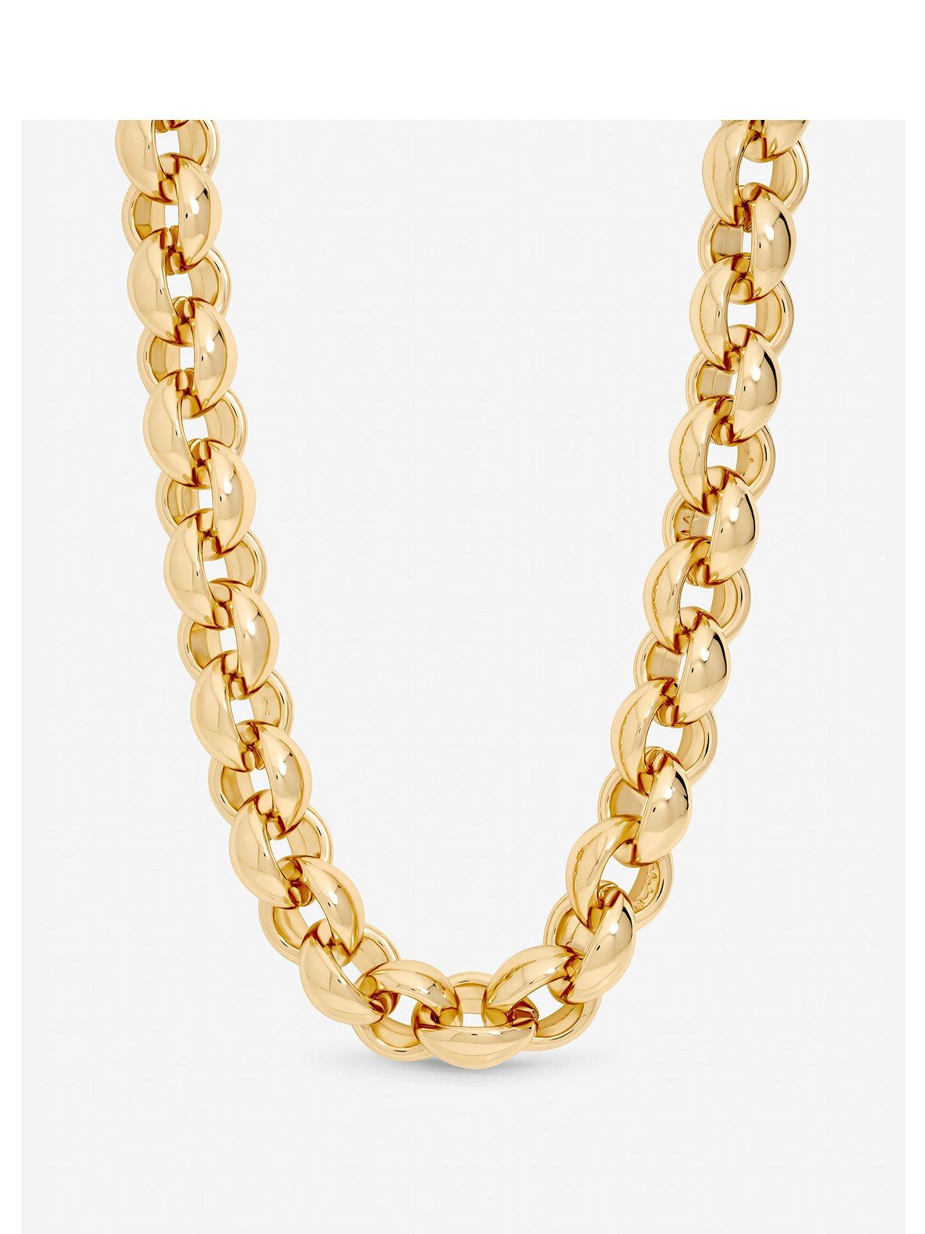 Mood Mood Gold Plated Statement Chain Necklace