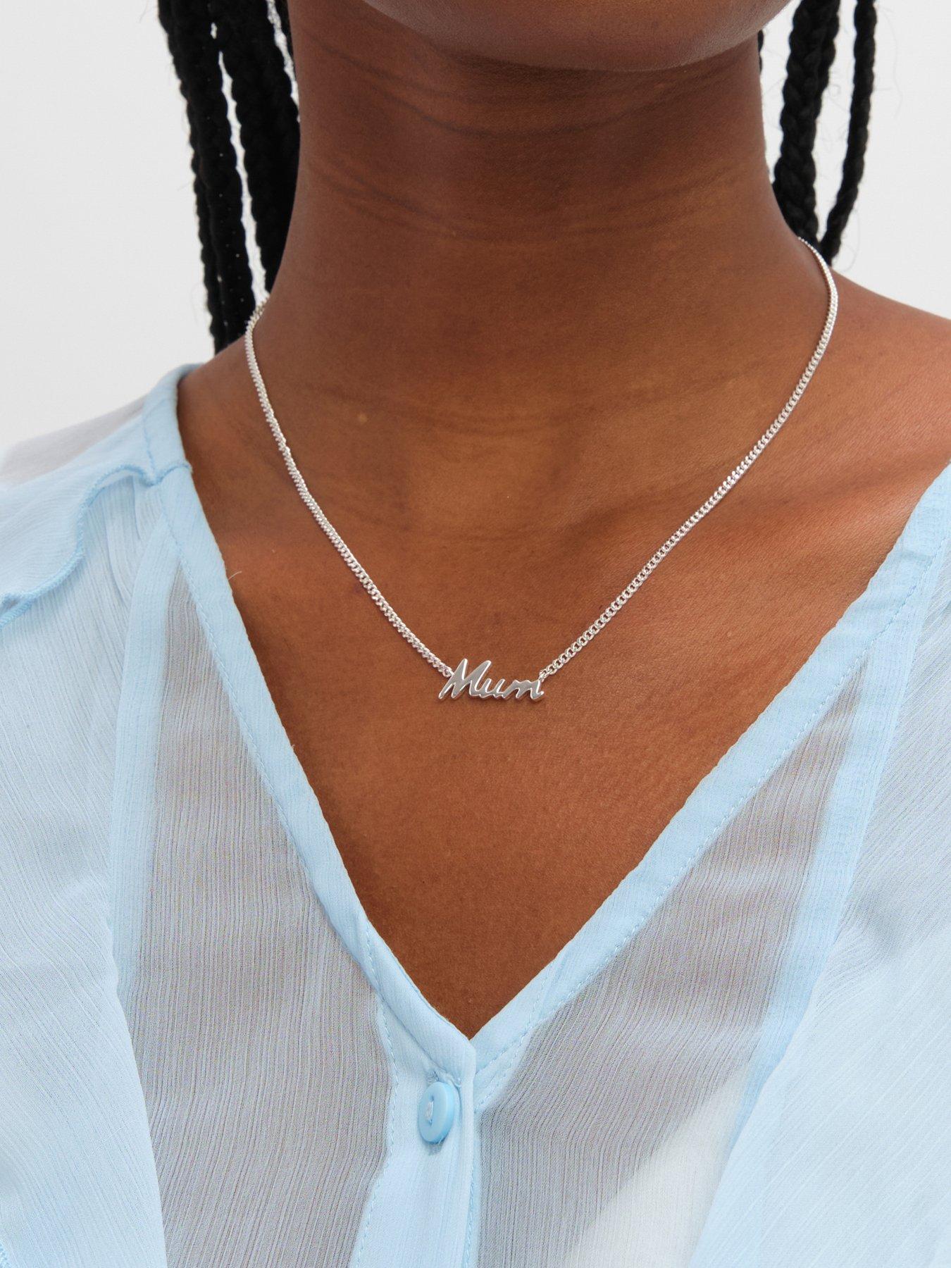 Image 3 of 3 of Inicio Sterling Silver Mum Necklace - Gift Pouch