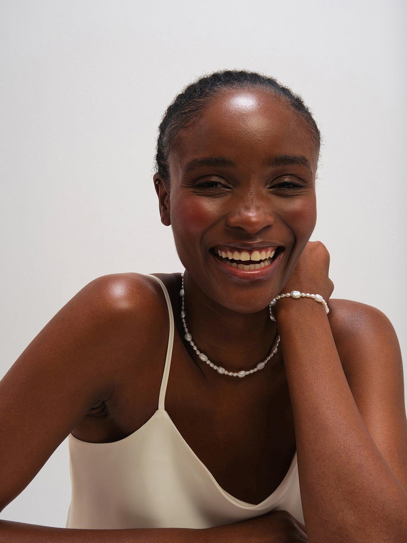 Jon Richard Gold Plated Real Freshwater Pearl Bracelet