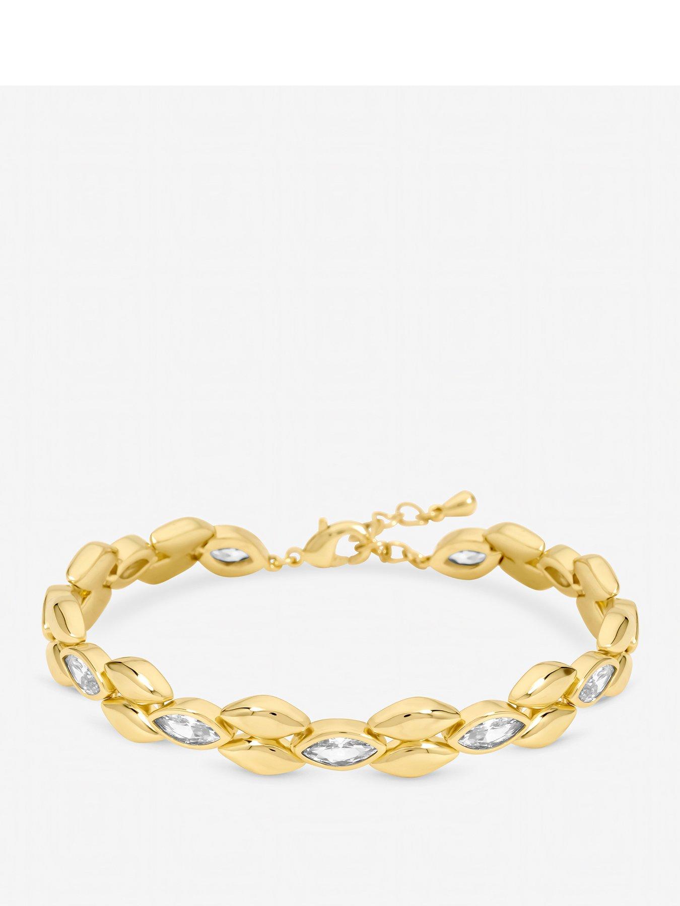 Jon Richard Gold Plated and Crystal Bracelet