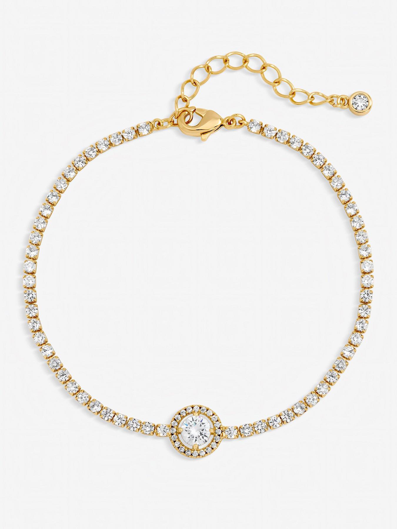 Jon Richard Gold Plated and Crystal Stone Bracelet