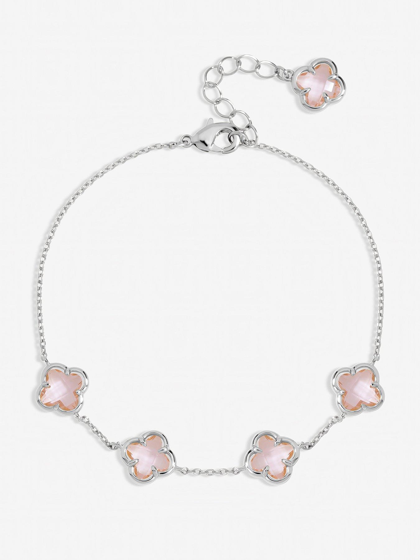 Inicio Inicio Vintage Rose Clover Bracelet - Gift Pouch