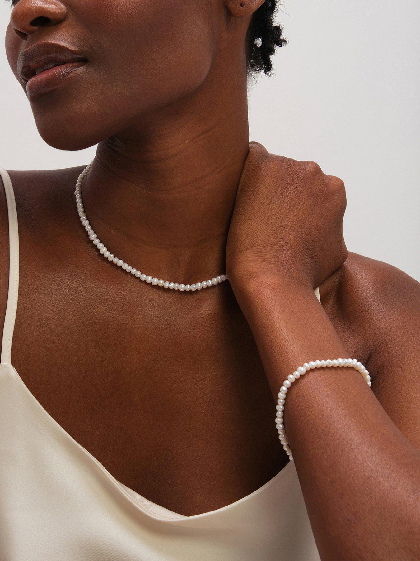 Jon Richard Gold Plated Real Freshwater Seed Pearl Bracelet