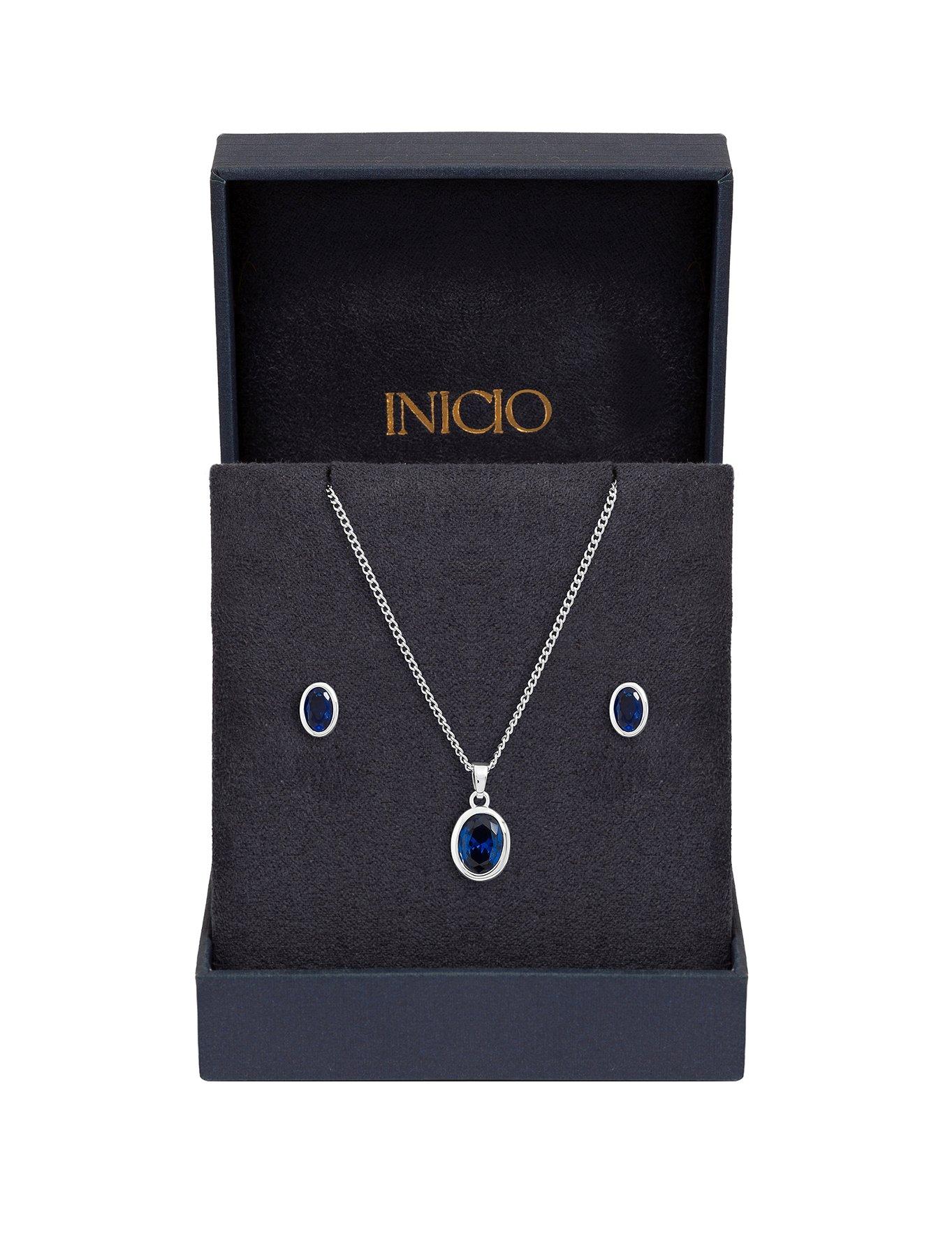 Inicio Sapphire Oval Bezel Set - Gift Box