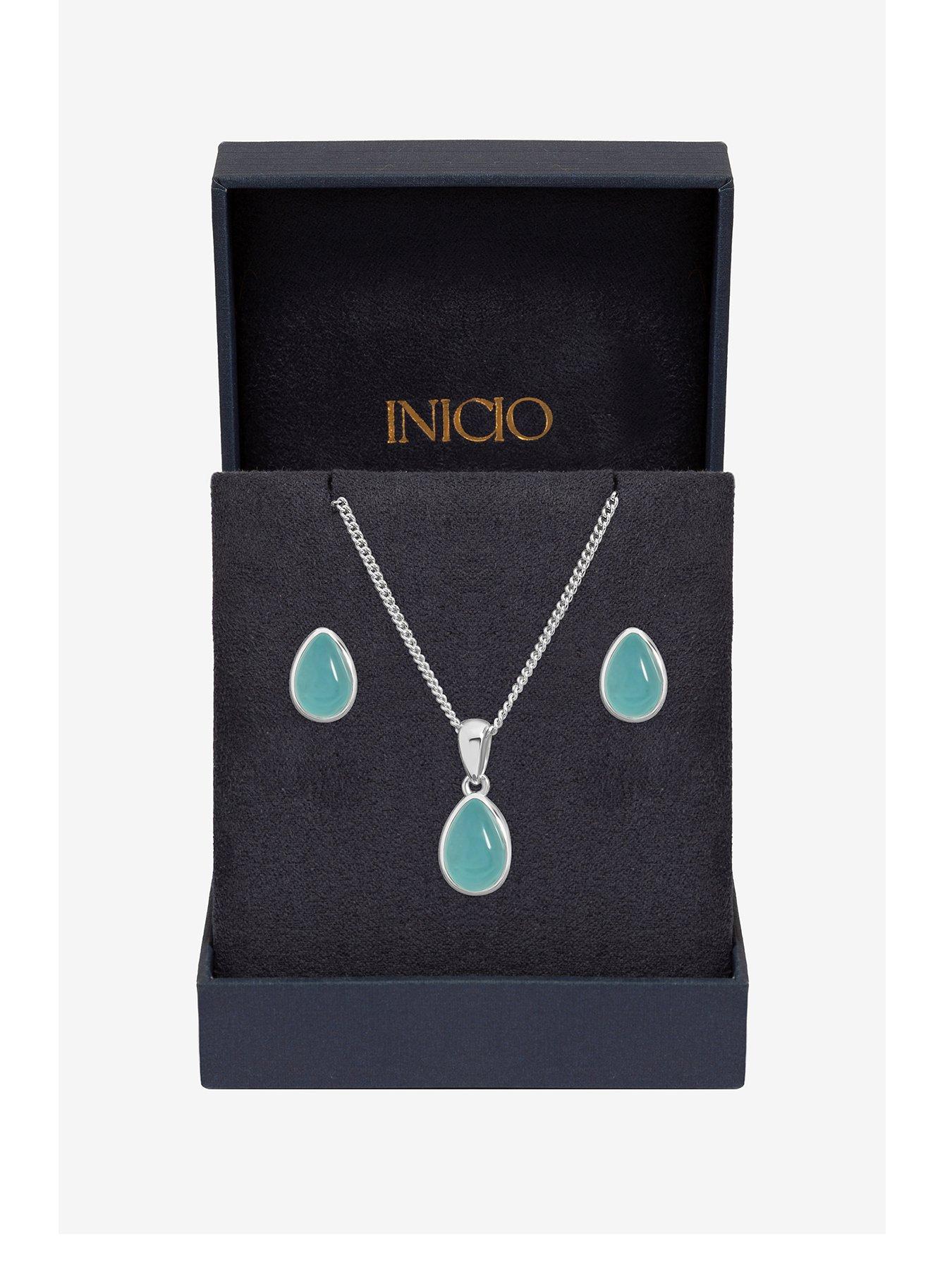 Inicio Turquoise Peardrop Set - Gift Box