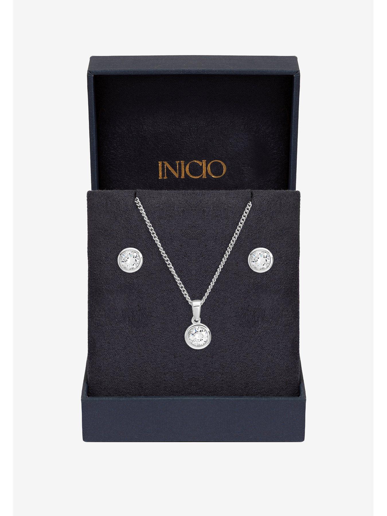 Inicio Inicio Cubic Zirconia Bezel Set - Gift Box