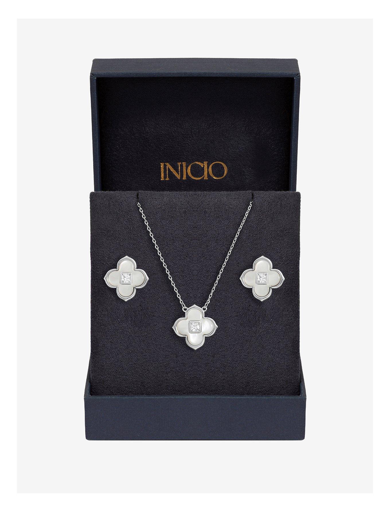 Inicio Inicio Mother of Pearl Clover Set - Gift Box