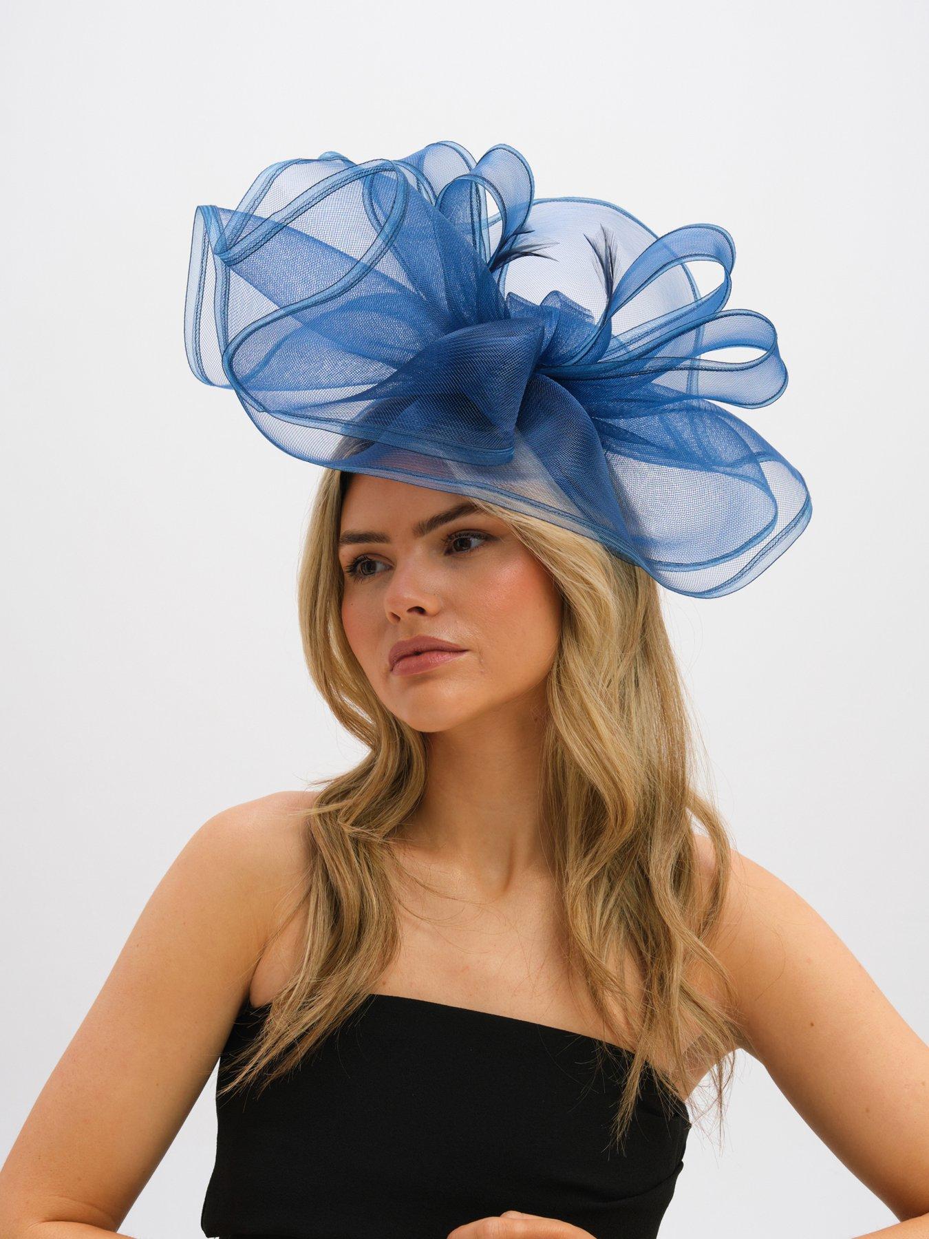 Image 2 of 3 of Jon Richard Navy Large Hat Fascinator
