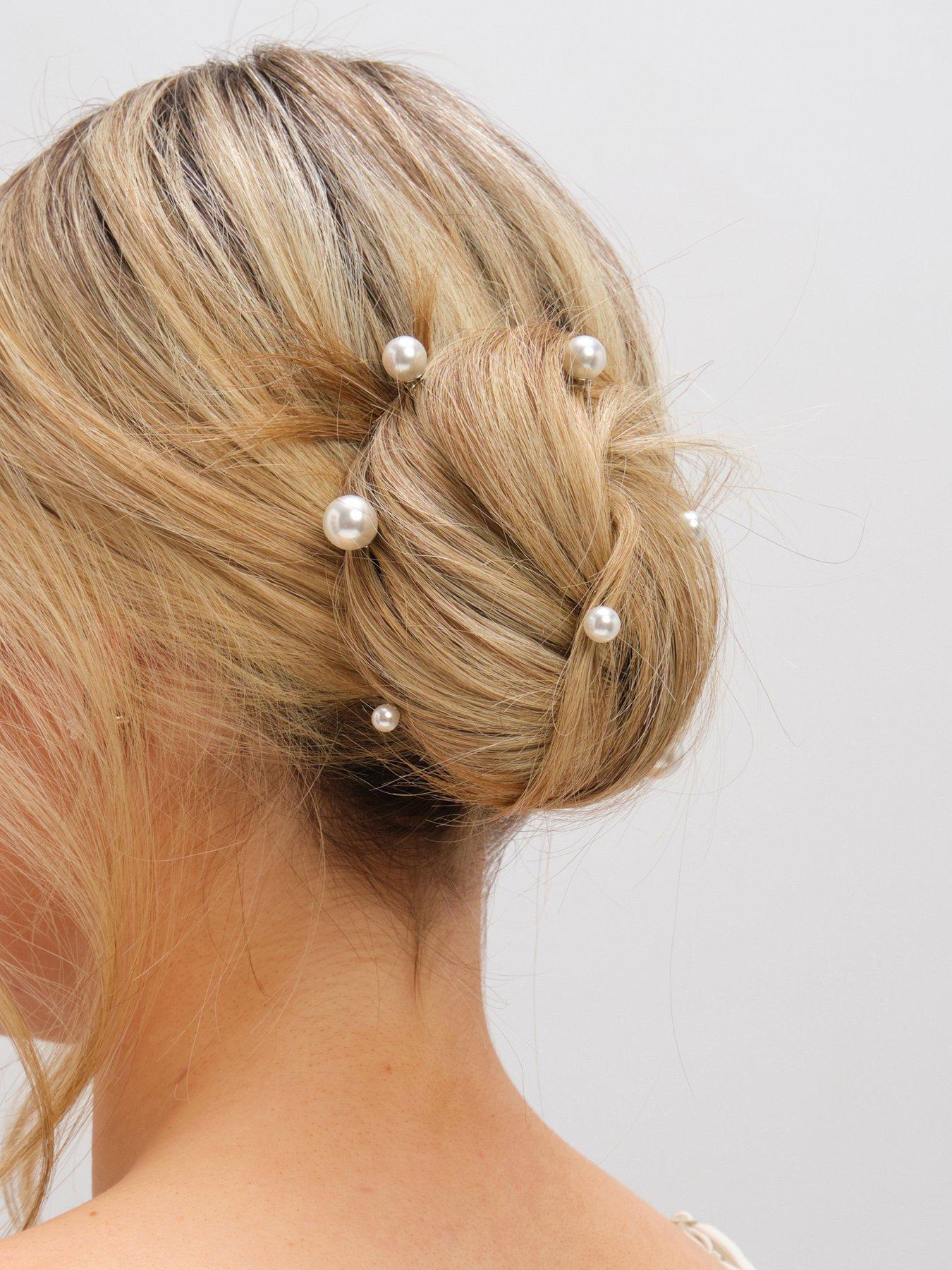 Jon Richard Silver Plated Pearl Pins