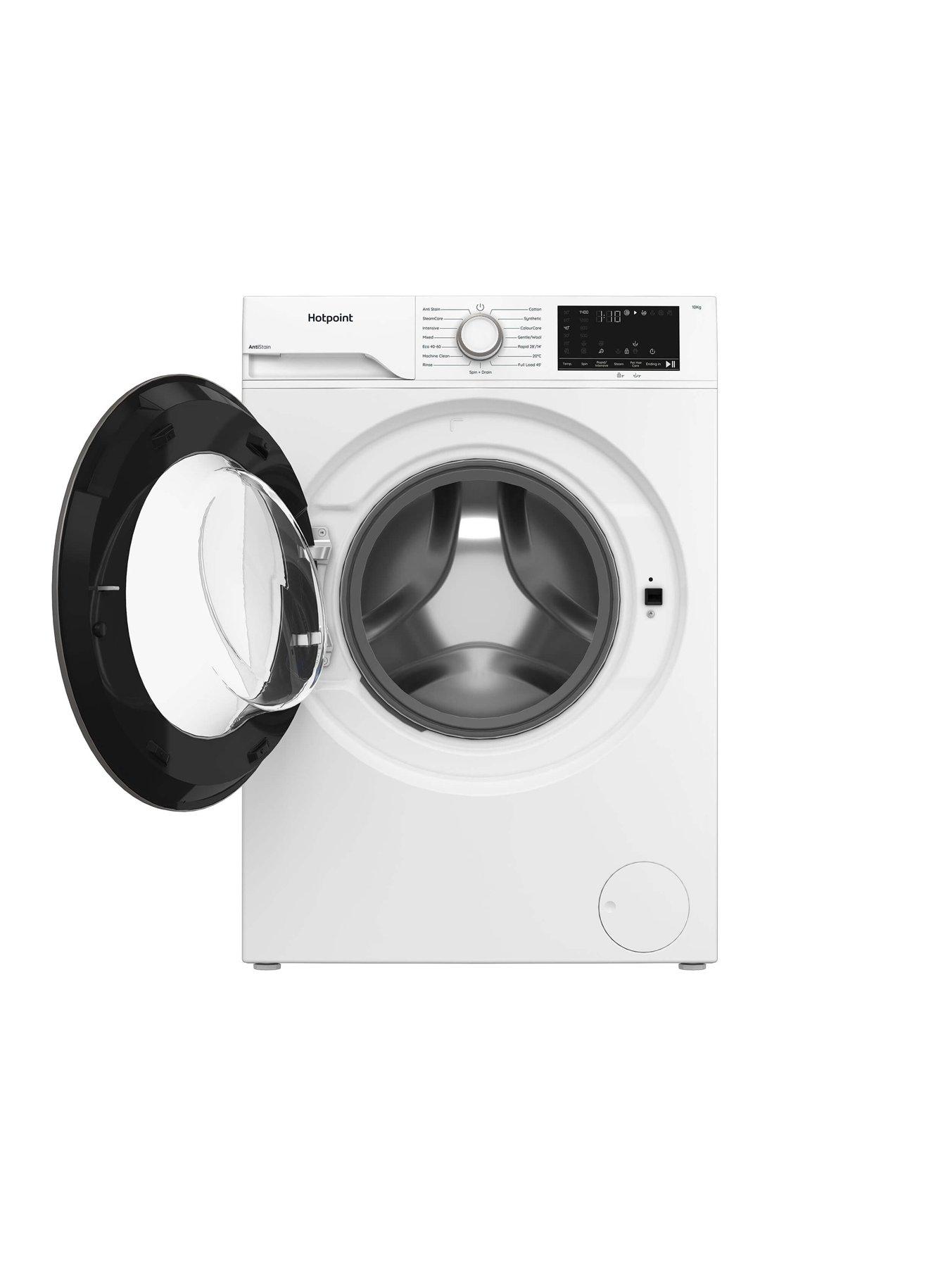 Image 2 of 7 of Hotpoint AntiStain H101ANTISTAINUK 10kg Washing Machine with Steam - White