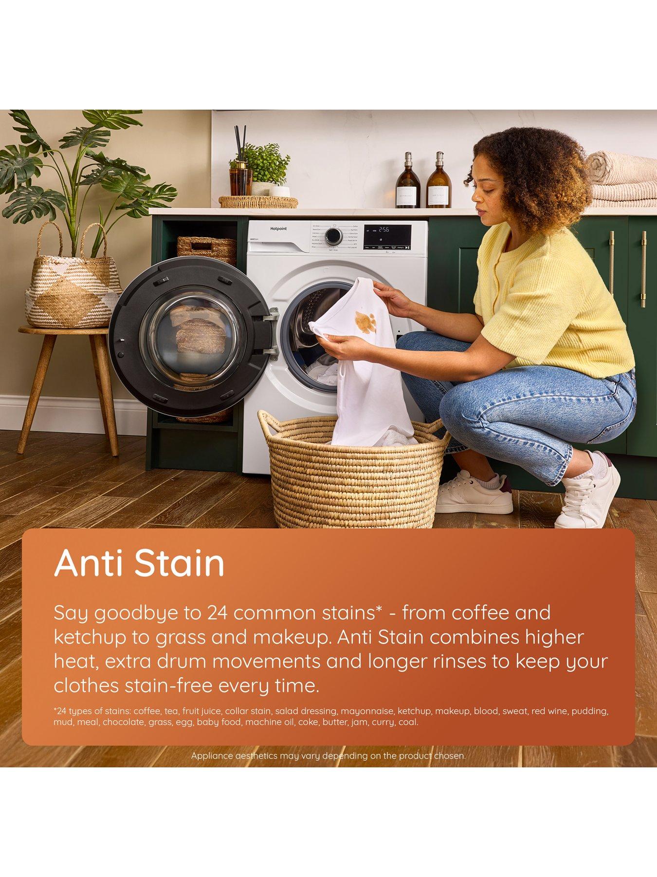 Image 3 of 7 of Hotpoint AntiStain H101ANTISTAINUK 10kg Washing Machine with Steam - White