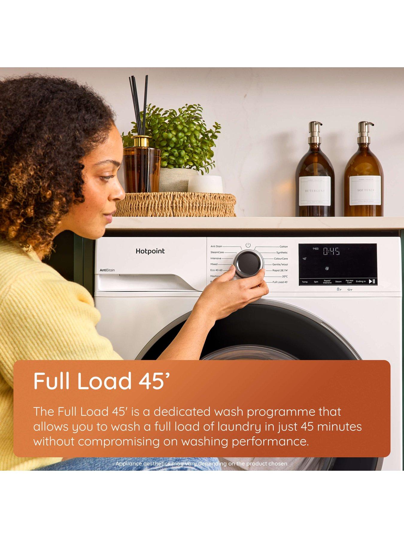 Image 5 of 7 of Hotpoint AntiStain H101BANTISTAINUK 10kg Washing Machine with Steam - Black