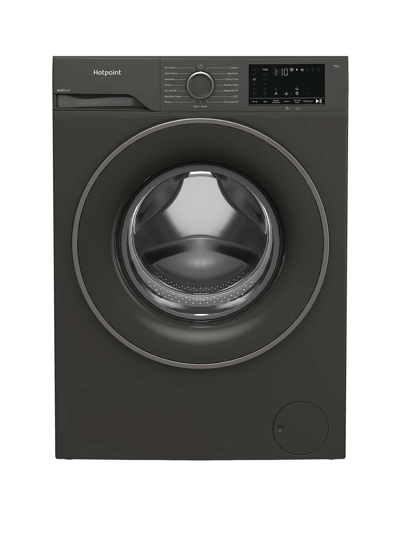 Image 1 of 7 of Hotpoint AntiStain H101GANTISTAINUK 10kg Washing Machine with Steam - Graphite