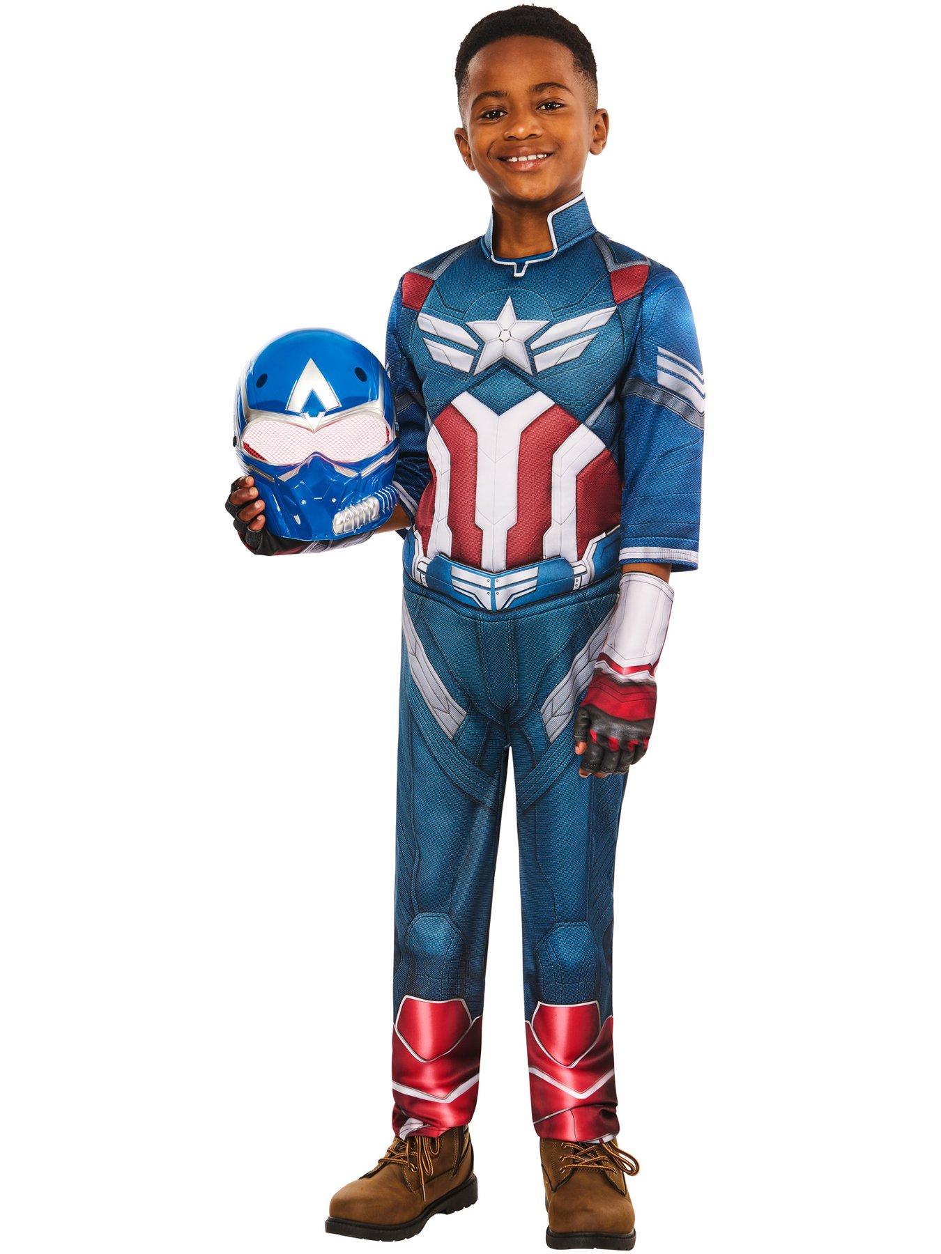 Image 3 of 7 of Captain America Deluxe Captain America Child Costume