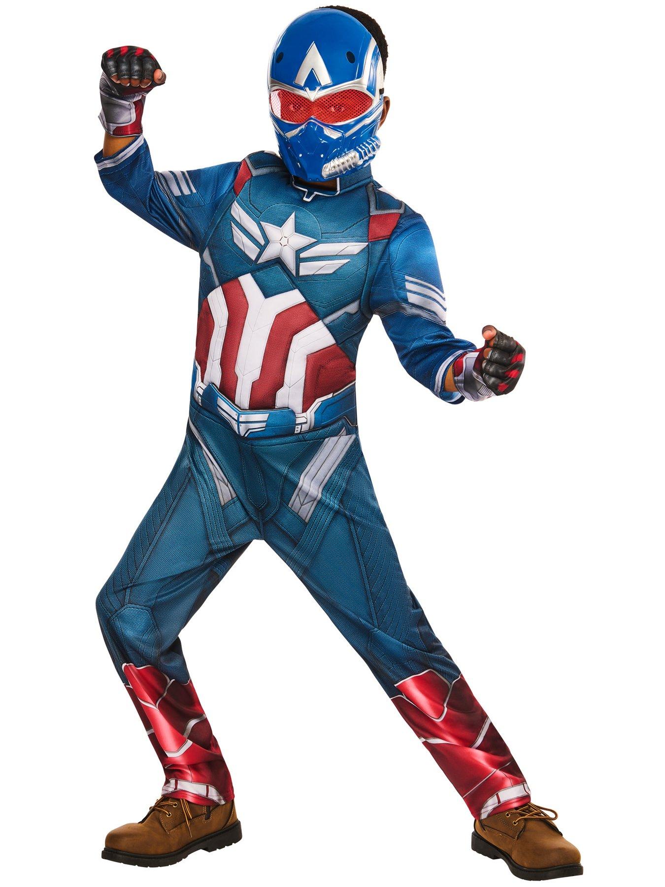 Image 4 of 7 of Captain America Deluxe Captain America Child Costume