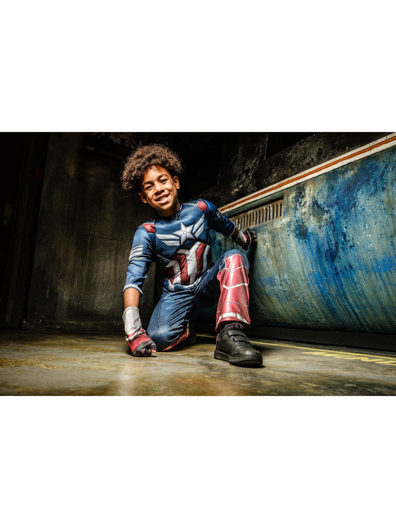Image 6 of 7 of Captain America Deluxe Captain America Child Costume
