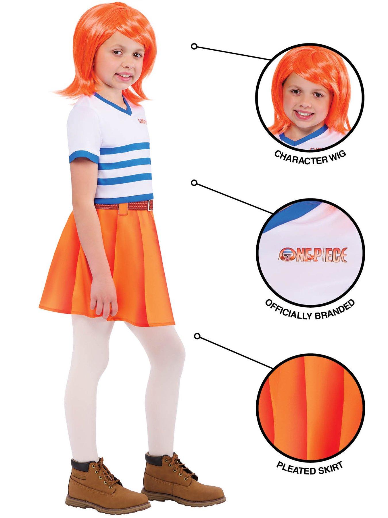 Image 4 of 6 of Nami Striped Child Costume