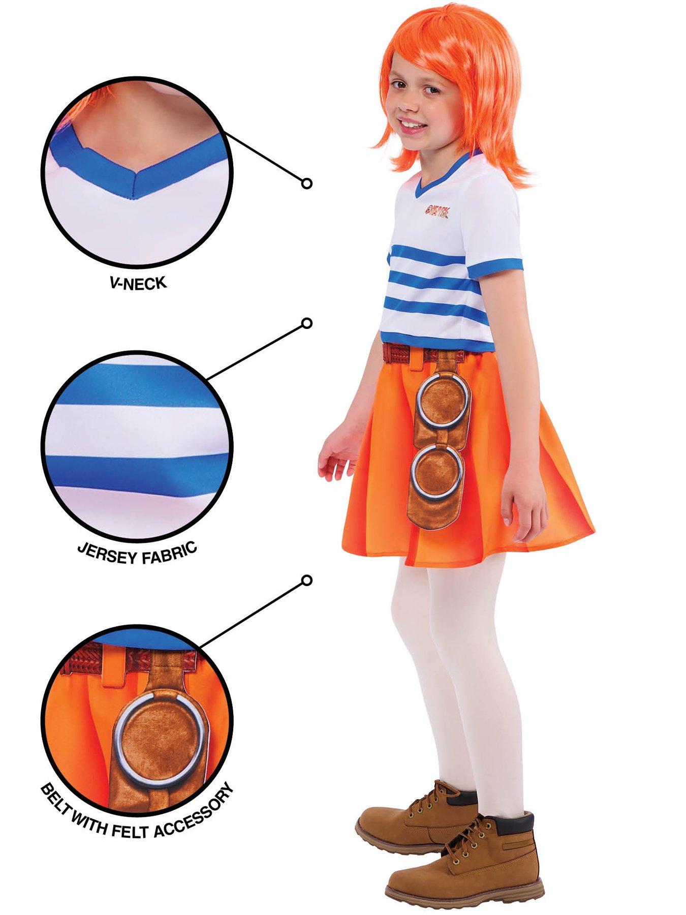 Image 5 of 6 of Nami Striped Child Costume