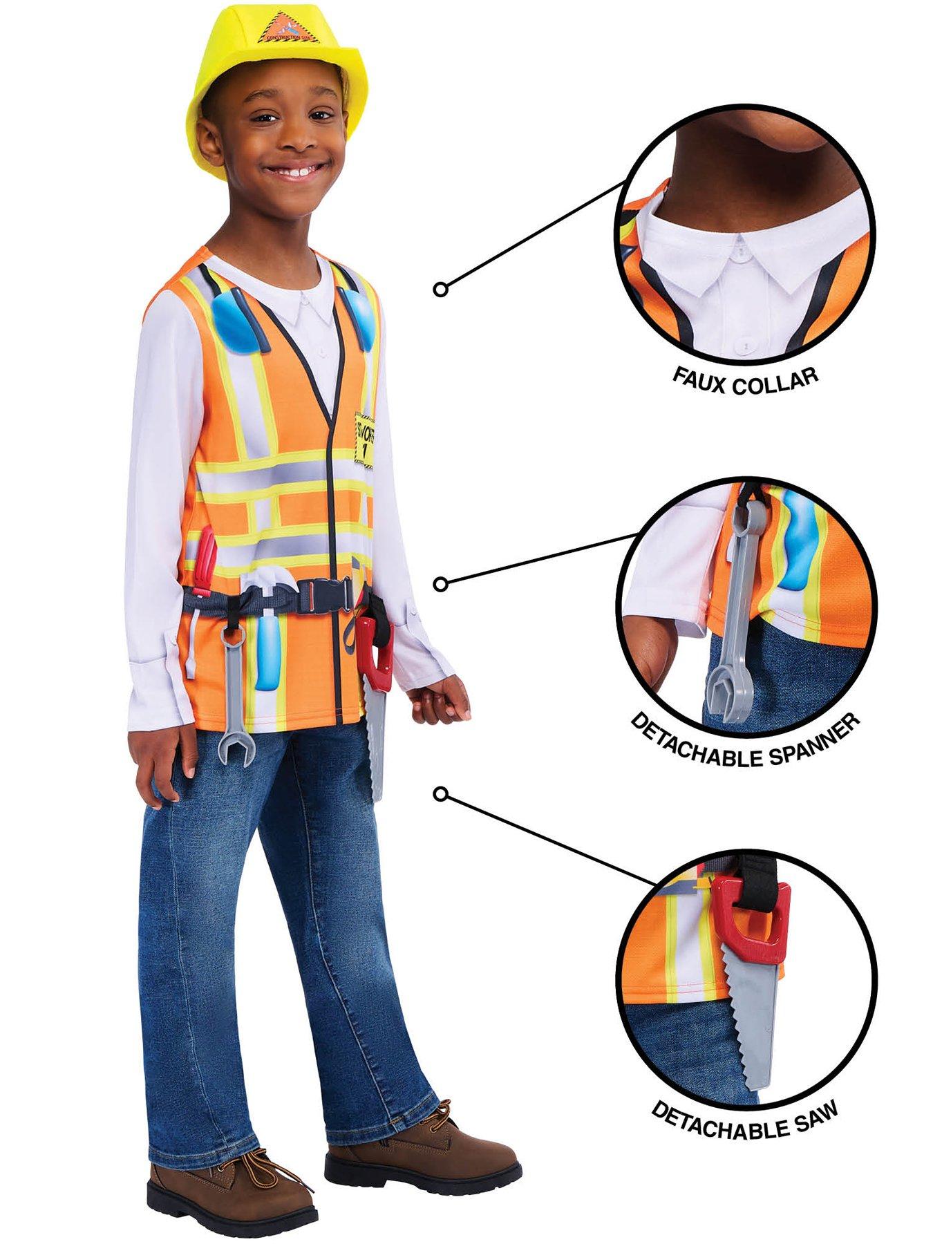 Image 4 of 7 of Construction Worker Child Costume