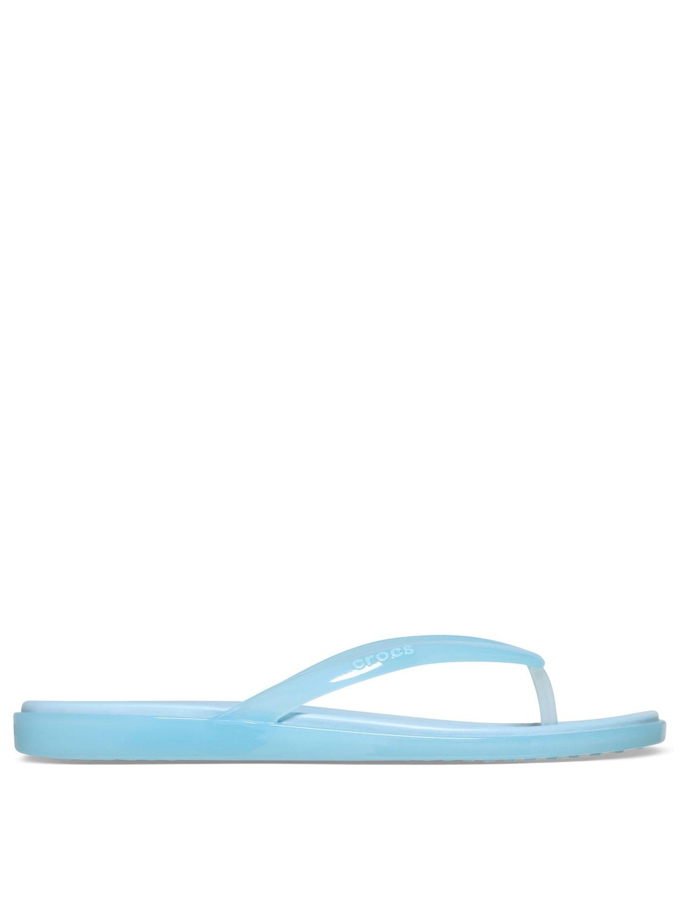 Image 1 of 6 of Crocs Miami Round Toe Jelly - Blue