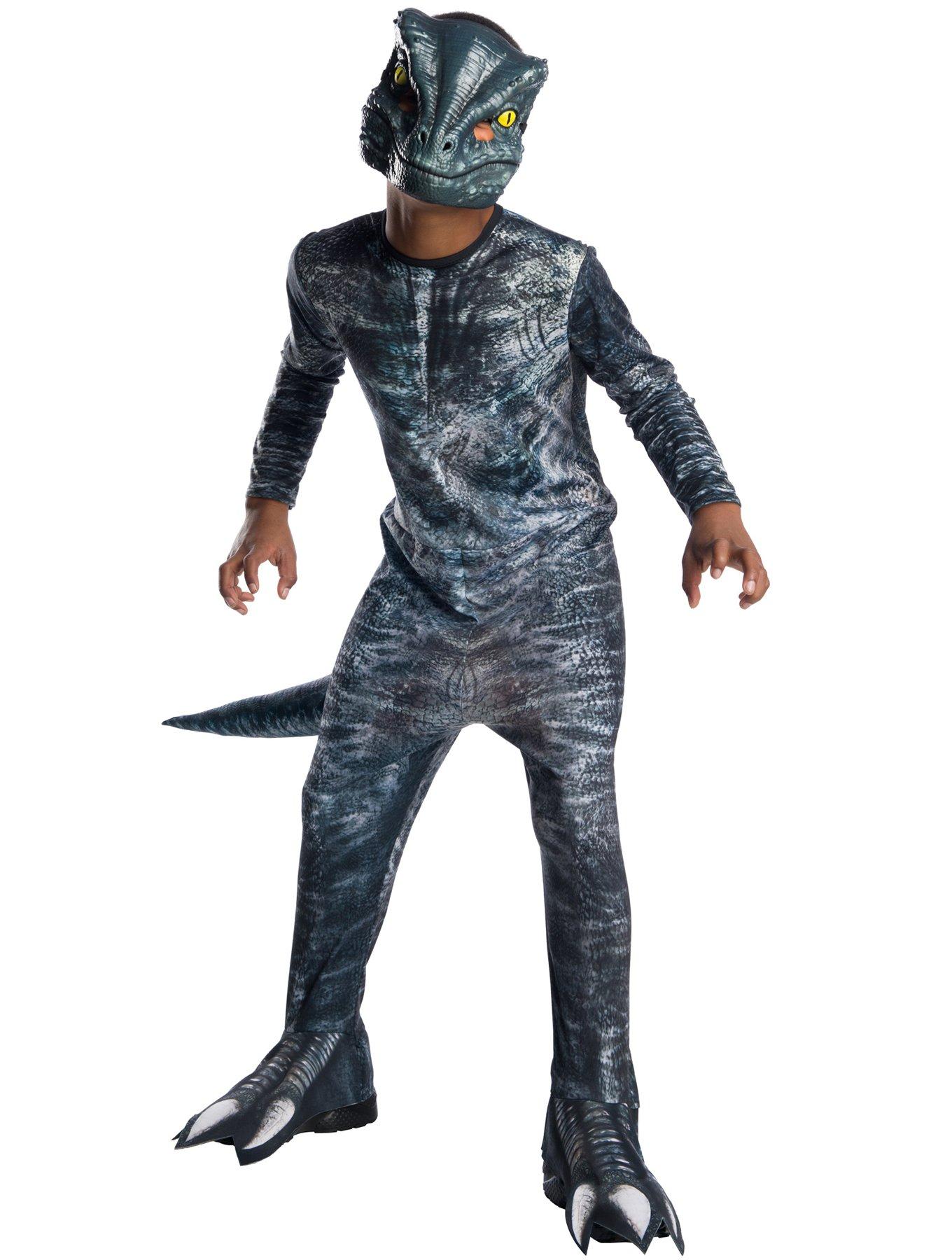 Image 1 of 4 of Velociraptor 'blue' Child Costume